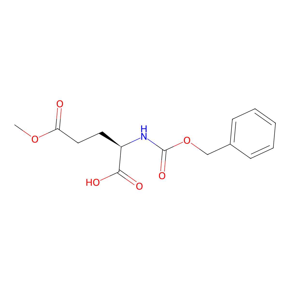 (R)-2-(((Benzyloxy)carbonyl)amino)-5-methoxy-5-oxopentanoic acid molecular structure, CAS 27025-24-7