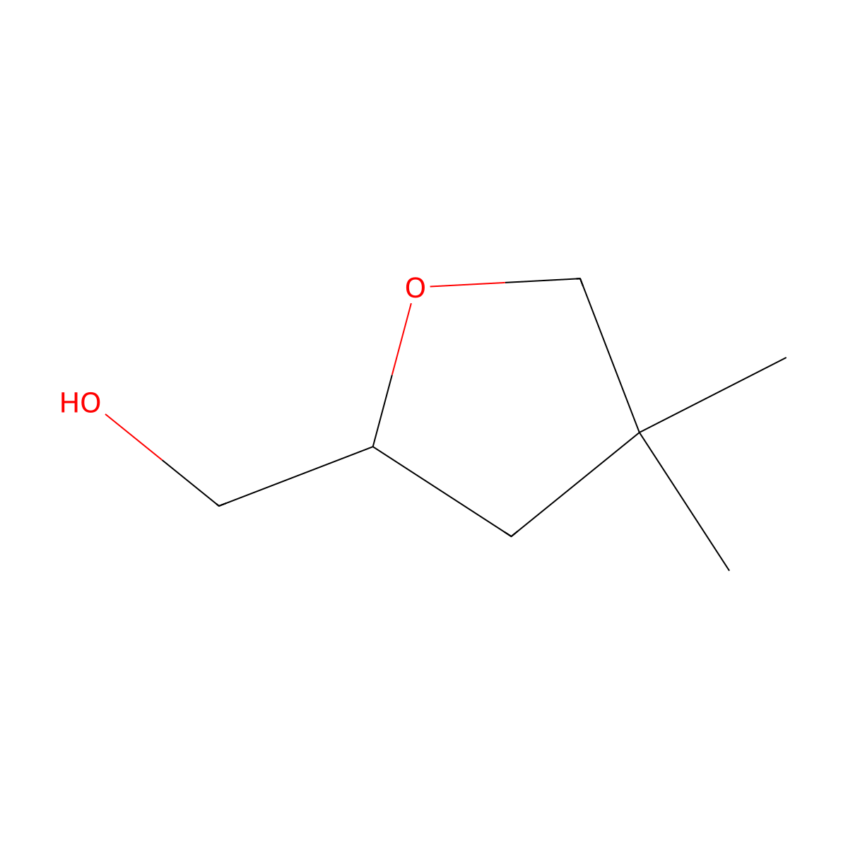 (4,4-Dimethyloxolan-2-yl)methanol molecular structure, CAS 270251-38-2