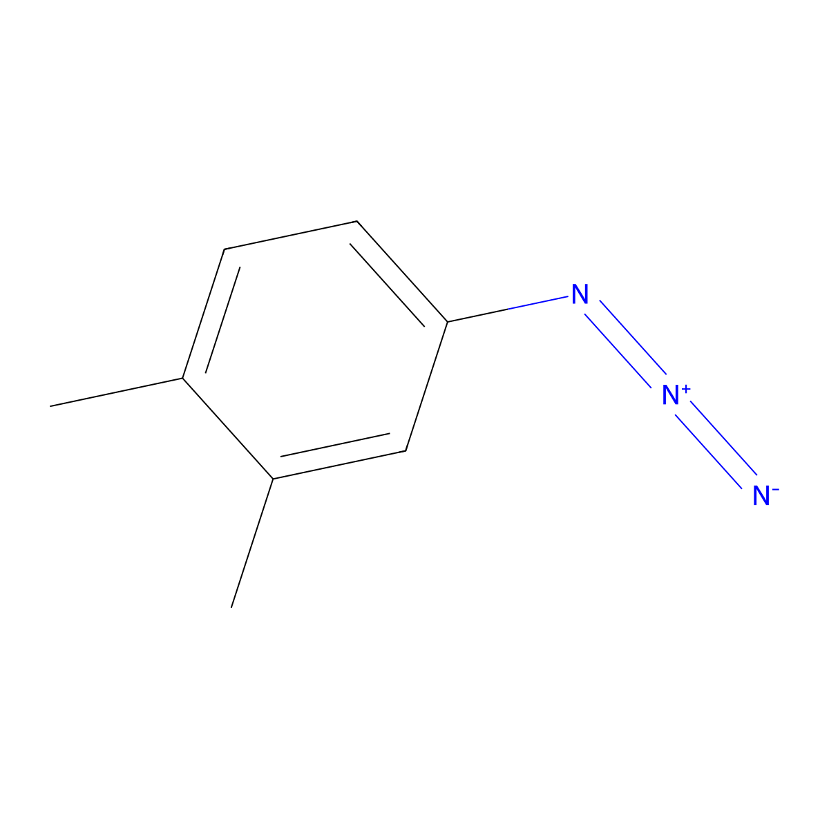 4-Azido-1,2-dimethylbenzene molecular structure, CAS 270256-21-8