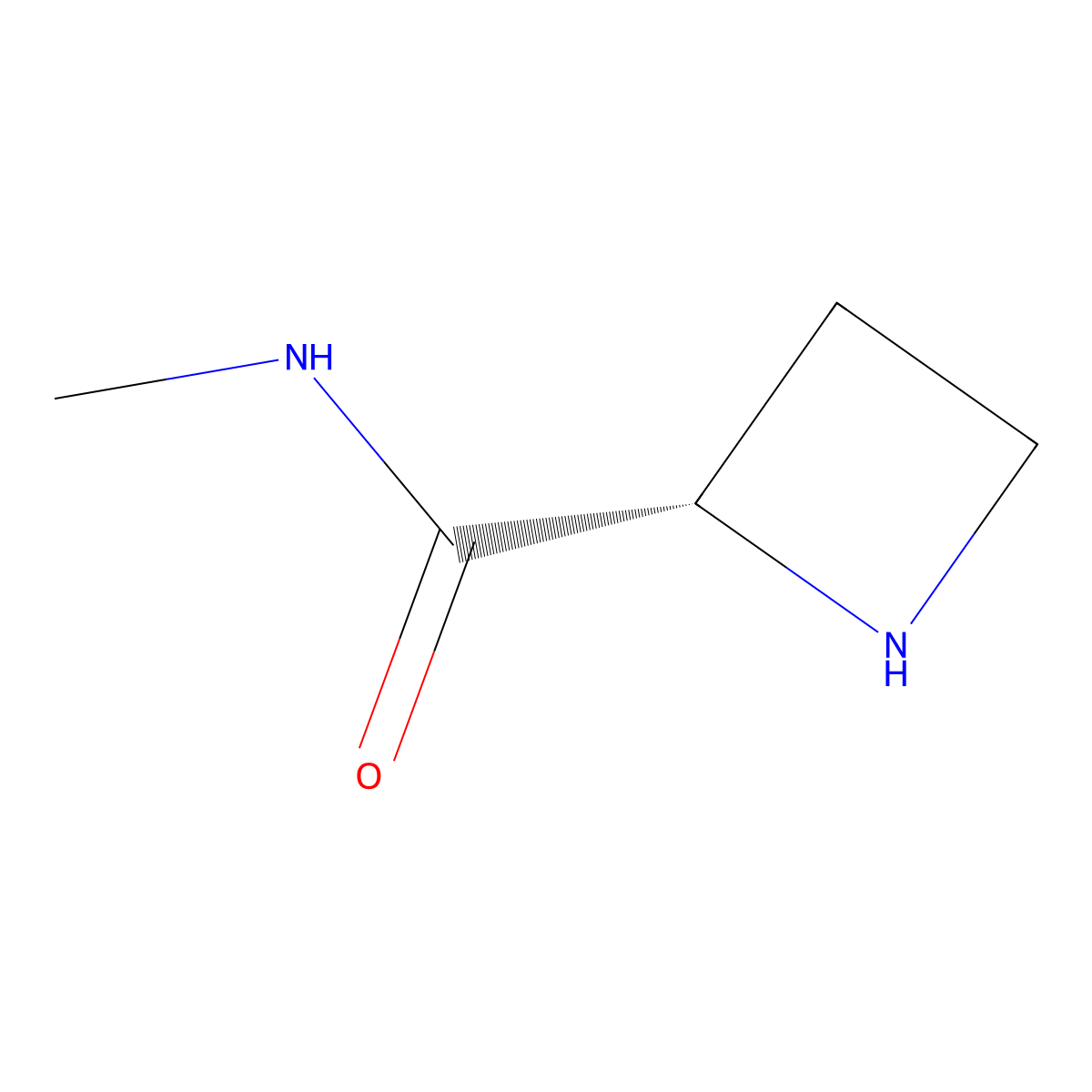(2S)-N-methylazetidine-2-carboxamide molecular structure, CAS 270258-75-8