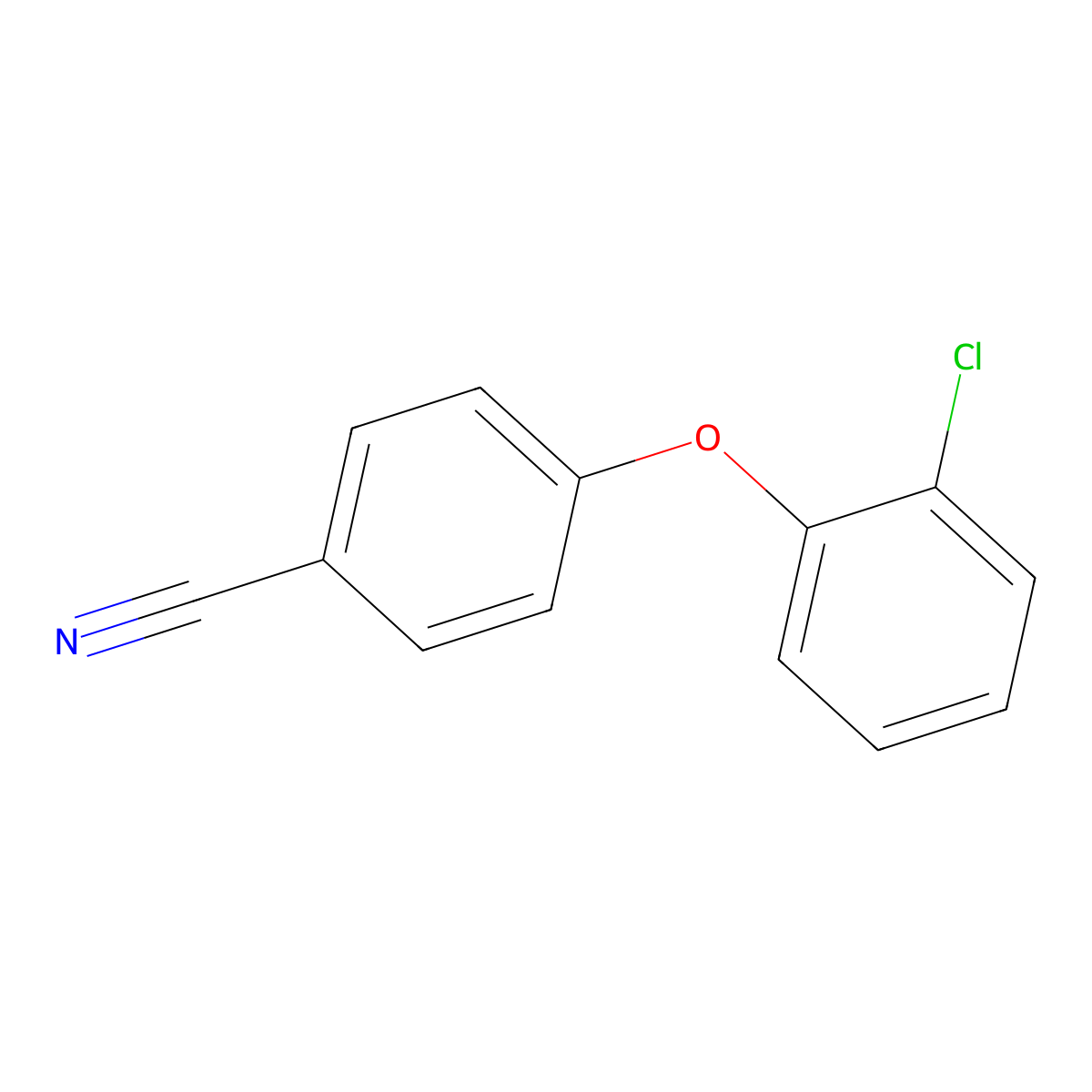 4-(2-Chlorophenoxy)benzonitrile molecular structure, CAS 270259-93-3