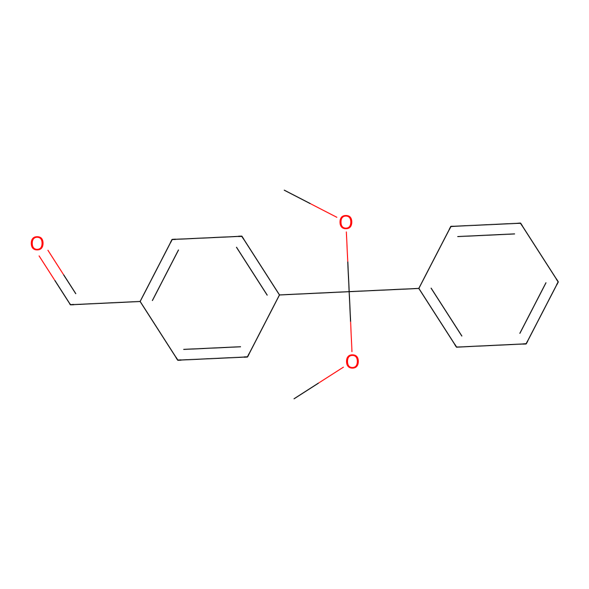 4-[Dimethoxy(phenyl)methyl]benzaldehyde molecular structure, CAS 270260-41-8
