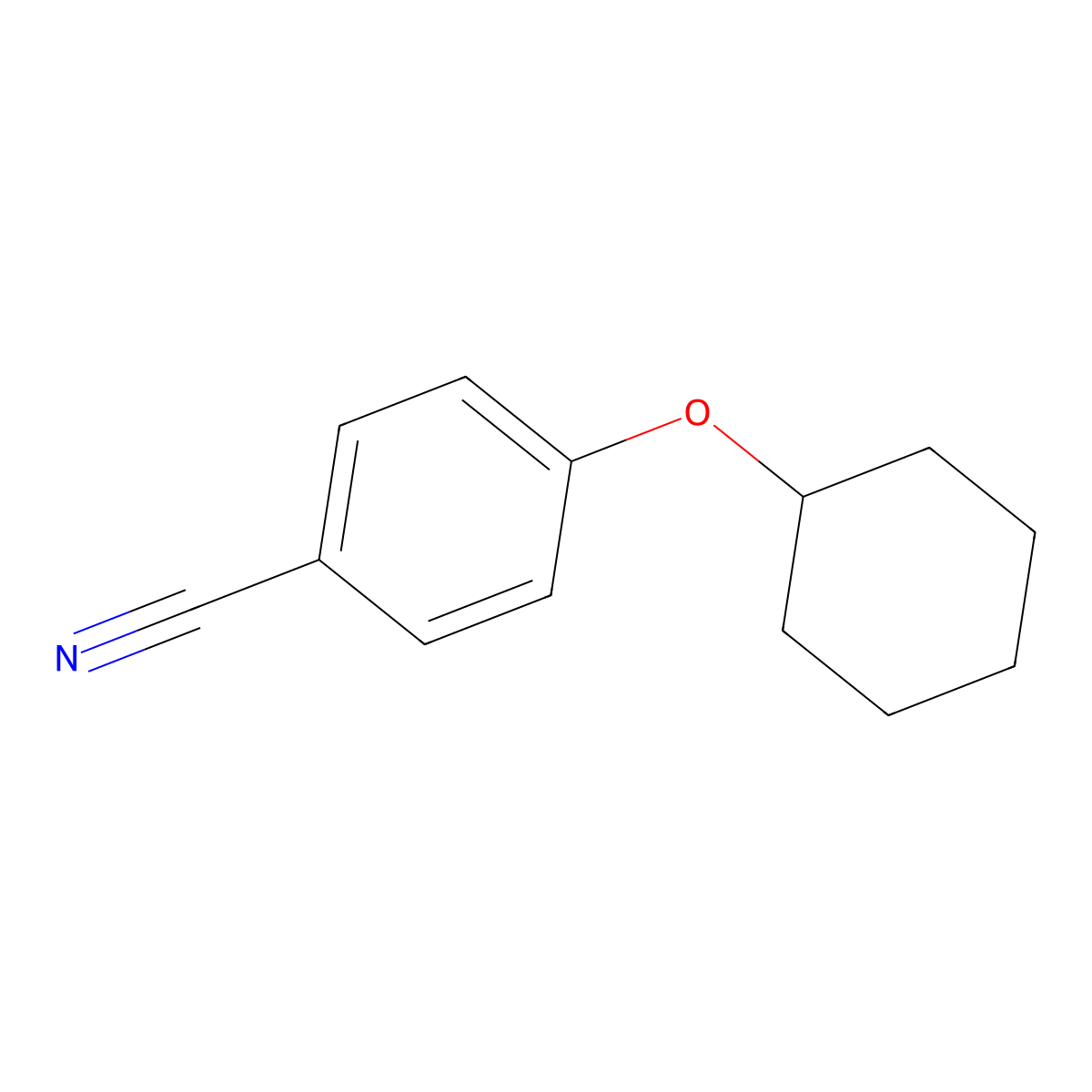 4-(Cyclohexyloxy)benzonitrile molecular structure, CAS 270260-65-6