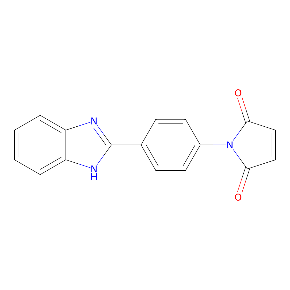 1-(4-(1H-Benzimidazol-2-yl)phenyl)-1H-pyrrole-2,5-dione molecular structure, CAS 27030-97-3