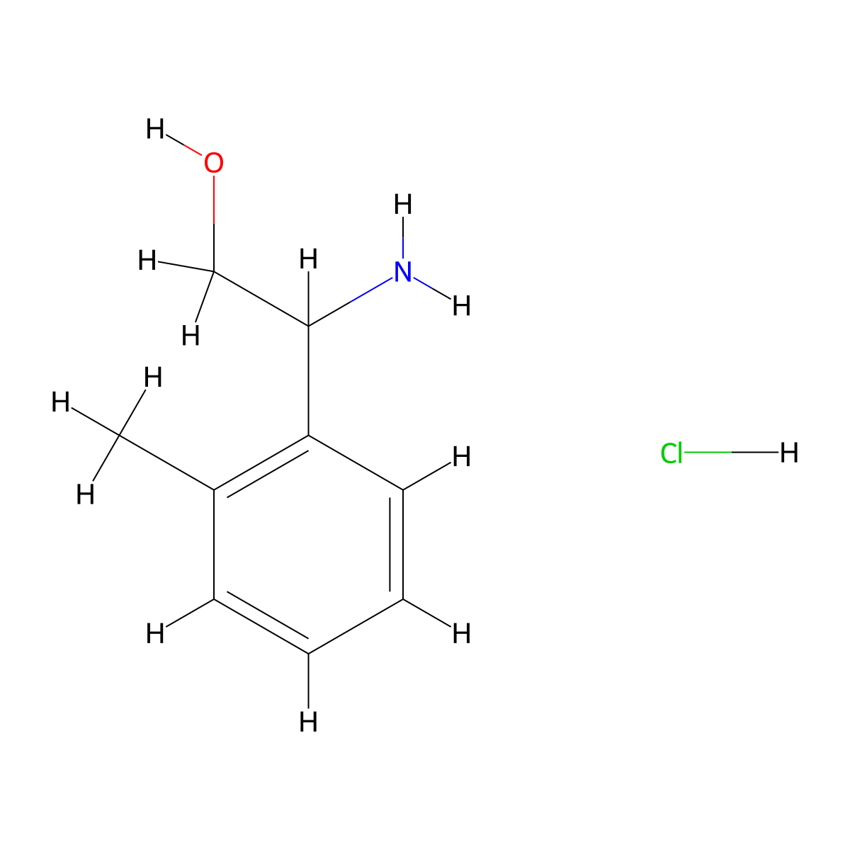 2-Amino-2-(o-tolyl)ethan-1-ol hydrochloride molecular structure, CAS 2703018-63-5