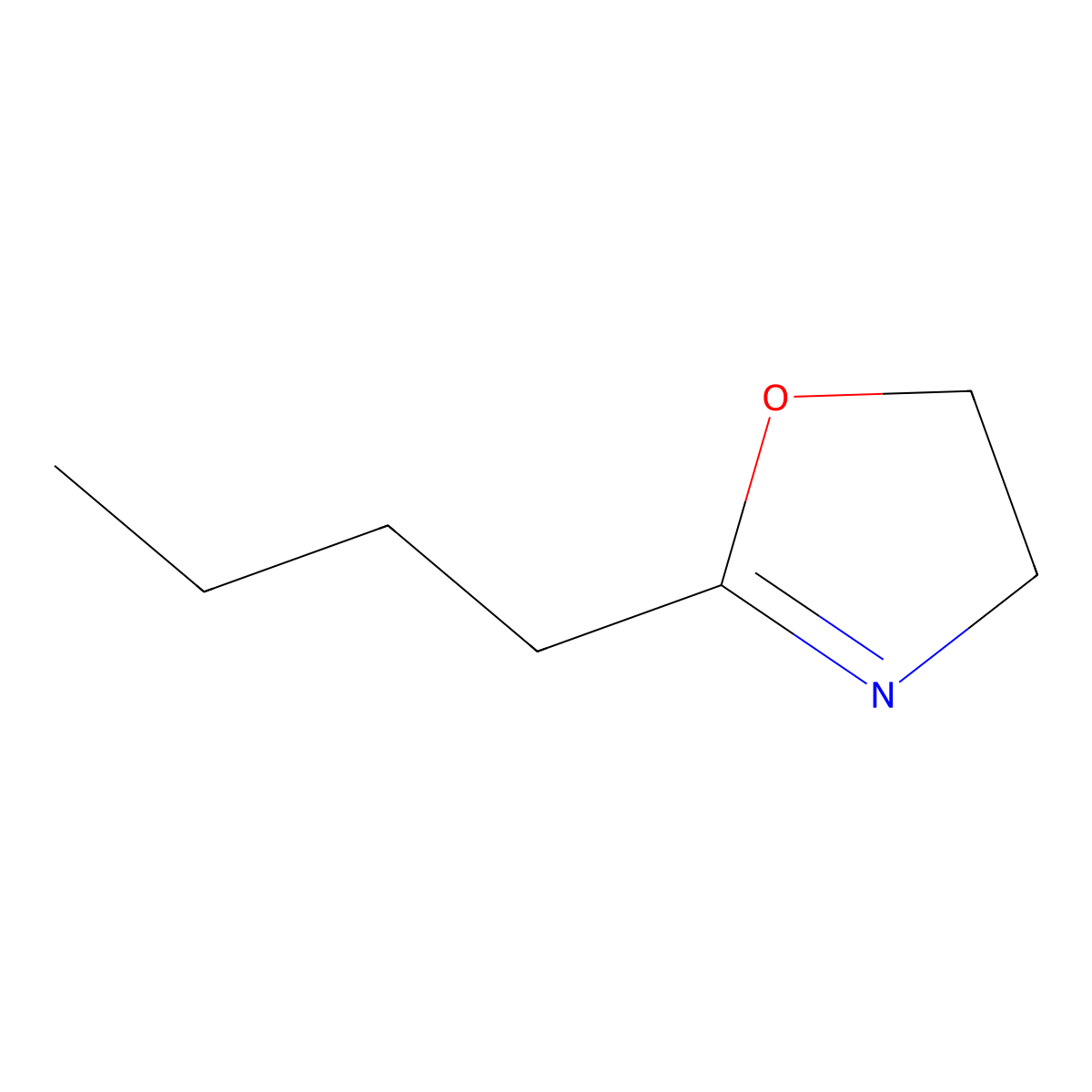 2-Butyl-4,5-dihydrooxazole molecular structure, CAS 27031-10-3