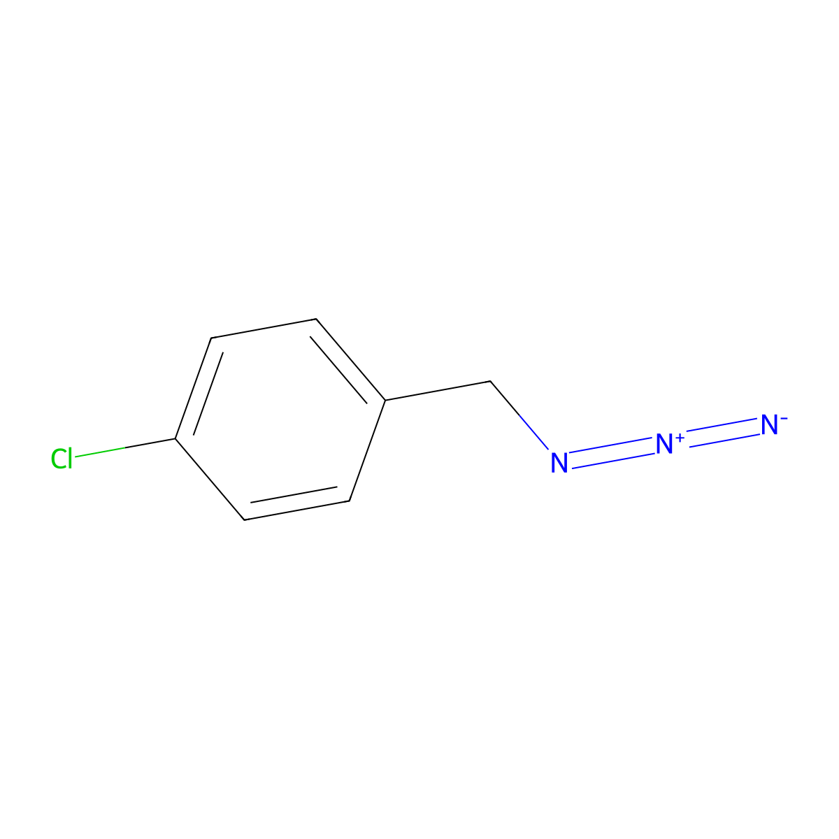 1-(Azidomethyl)-4-chlorobenzene molecular structure, CAS 27032-10-6
