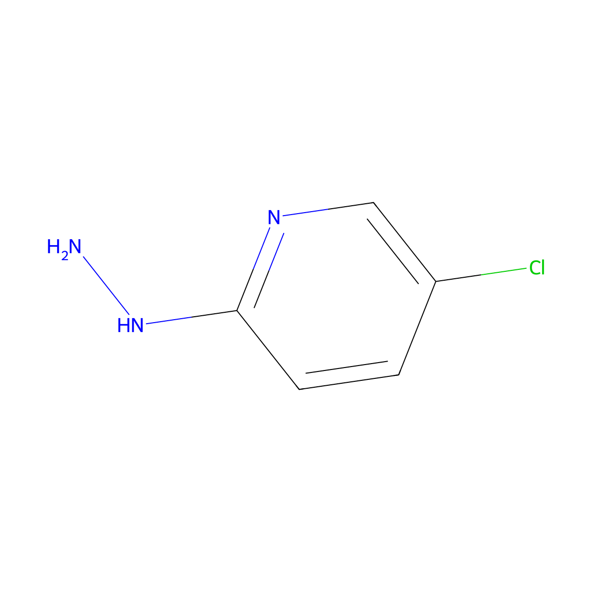 5-Chloro-2-hydrazinylpyridine molecular structure, CAS 27032-63-9