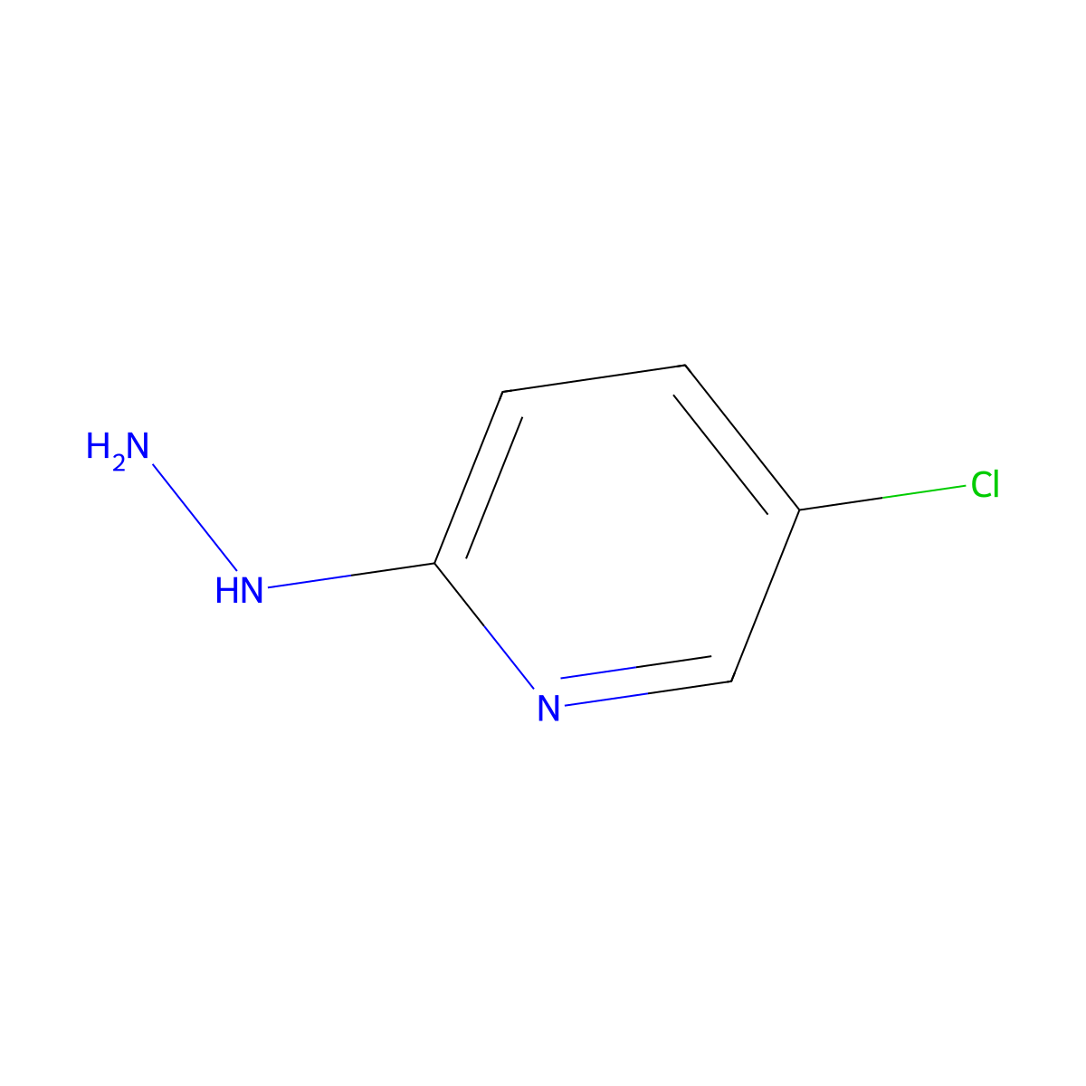 5-Chloro-2-hydrazinylpyridine molecular structure, CAS 27032-63-9