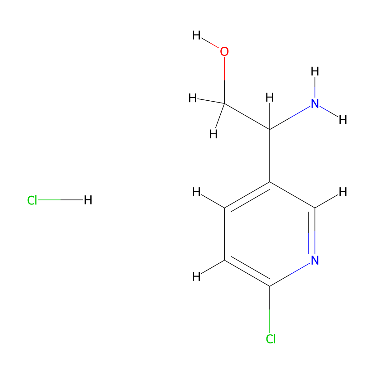 2-Amino-2-(6-chloro-3-pyridinyl)ethanol;hydrochloride molecular structure, CAS 2703484-06-2