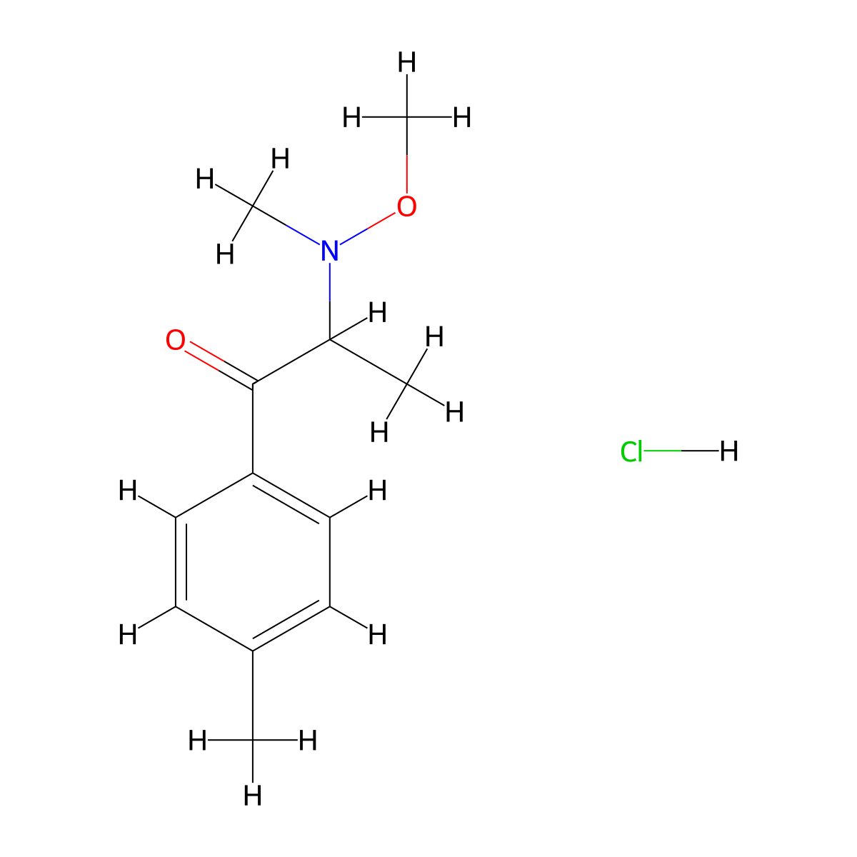 N-methoxy Mephedrone (hydrochloride) molecular structure, CAS 2703493-29-0