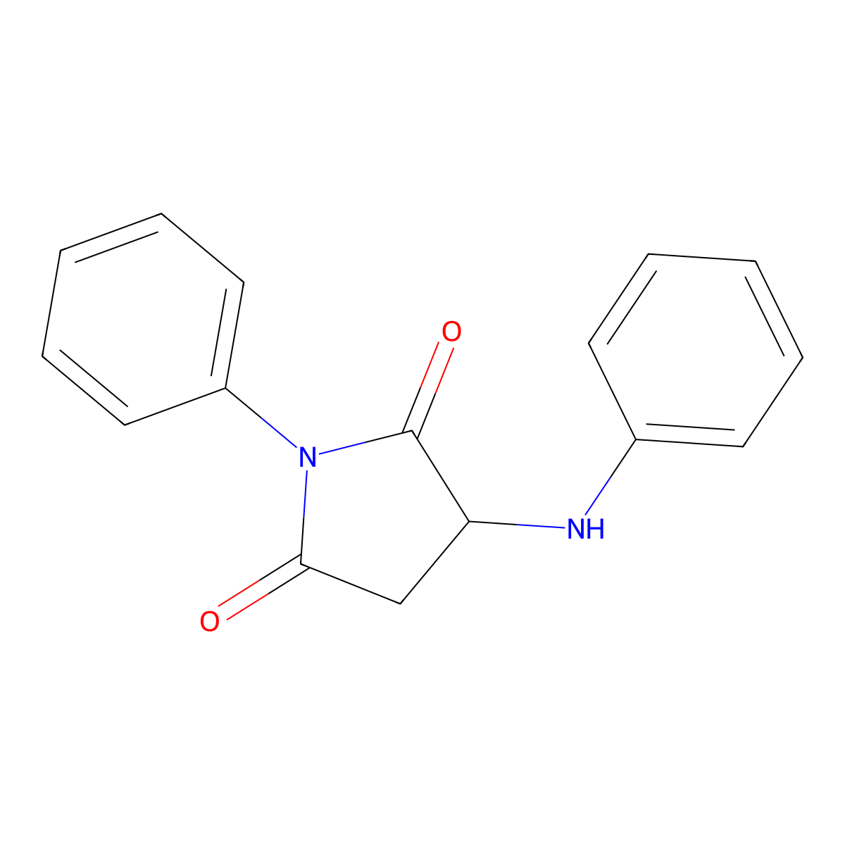 3-Anilino-1-phenylsuccinimide molecular structure, CAS 27036-49-3