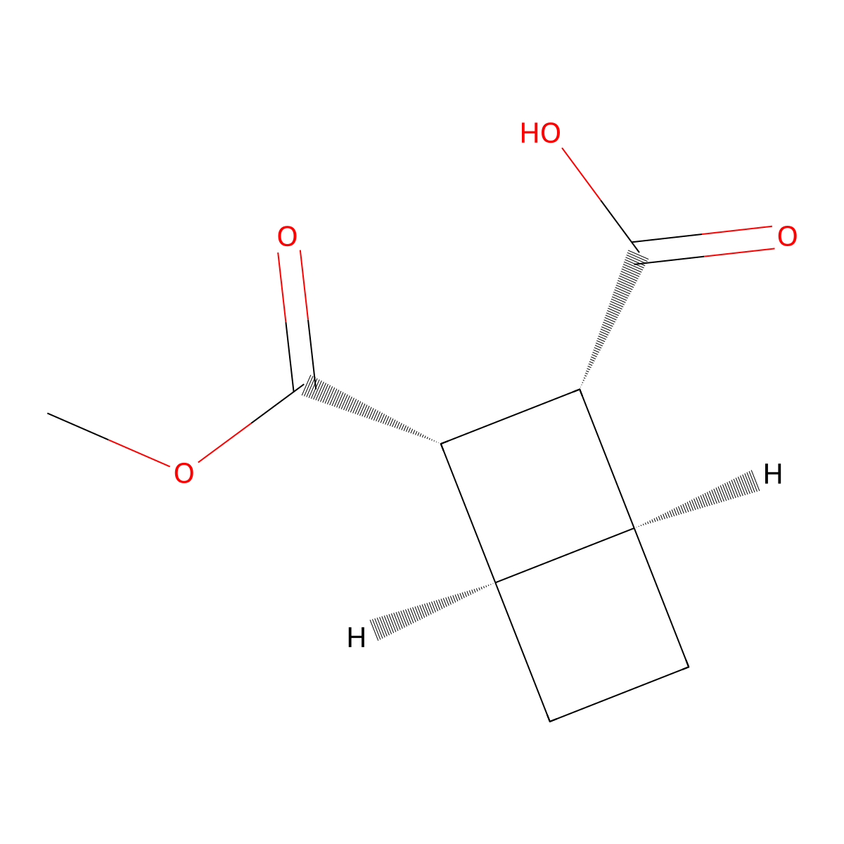 rac-(1R,2S,3R,4S)-3-(methoxycarbonyl)bicyclo[2.2.0]hexane-2-carboxylic acid molecular structure, CAS 2703745-31-5