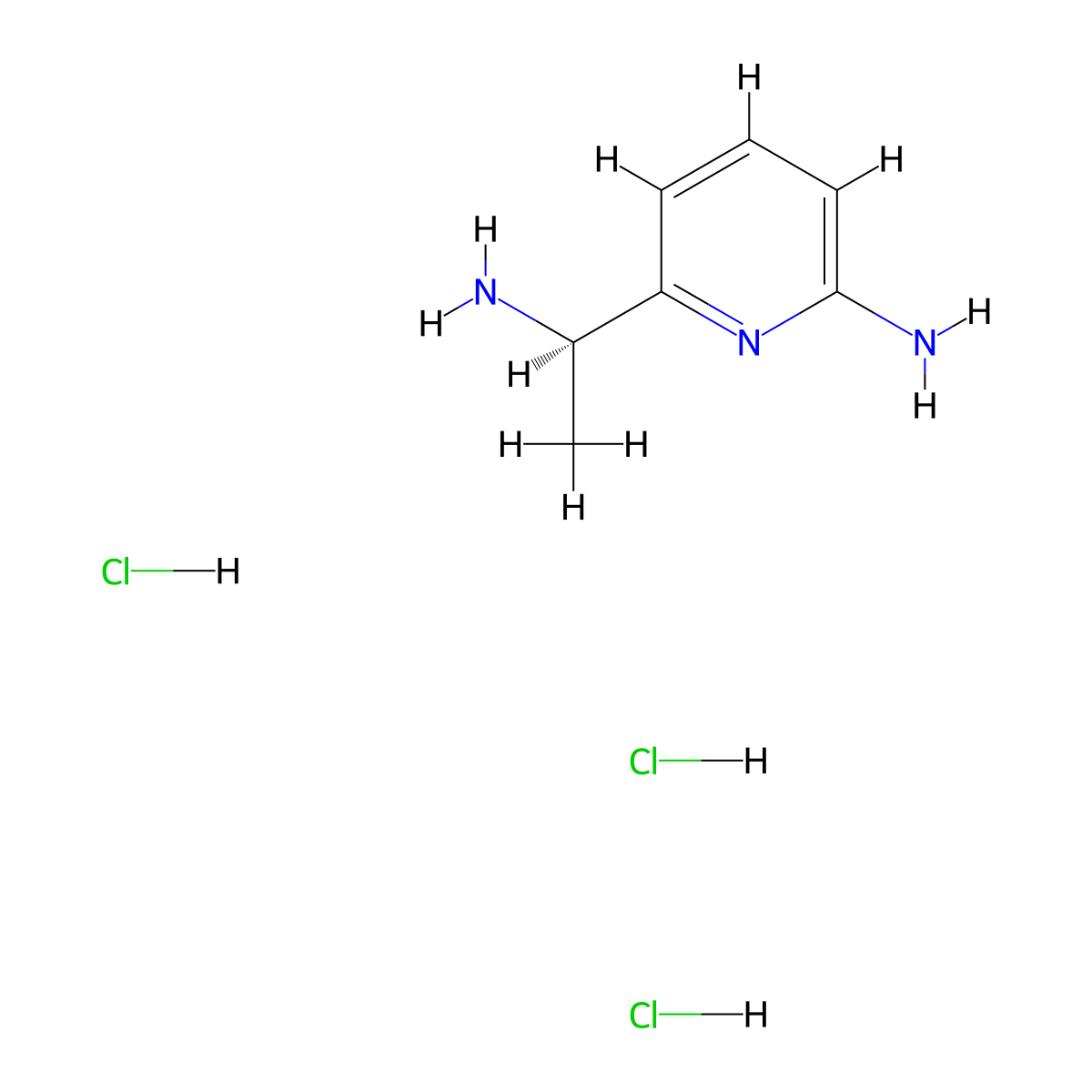 (R)-6-(1-Aminoethyl)pyridin-2-amine trihydrochloride molecular structure, CAS 2703746-11-4