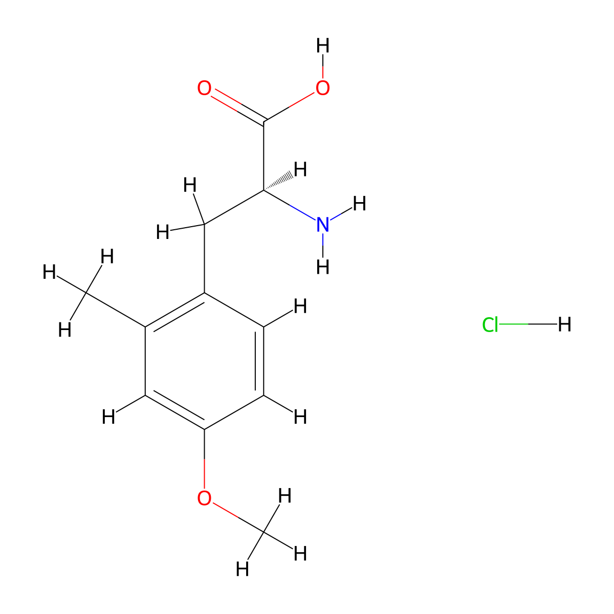 (S)-2-Amino-3-(4-methoxy-2-methylphenyl)propanoic acid hydrochloride molecular structure, CAS 2703746-14-7