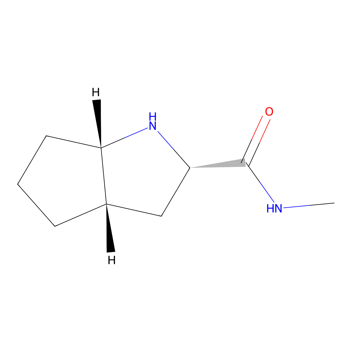 (2S,3aS,6aS)-N-methyl-octahydrocyclopenta[b]pyrrole-2-carboxamide molecular structure, CAS 2703748-96-1