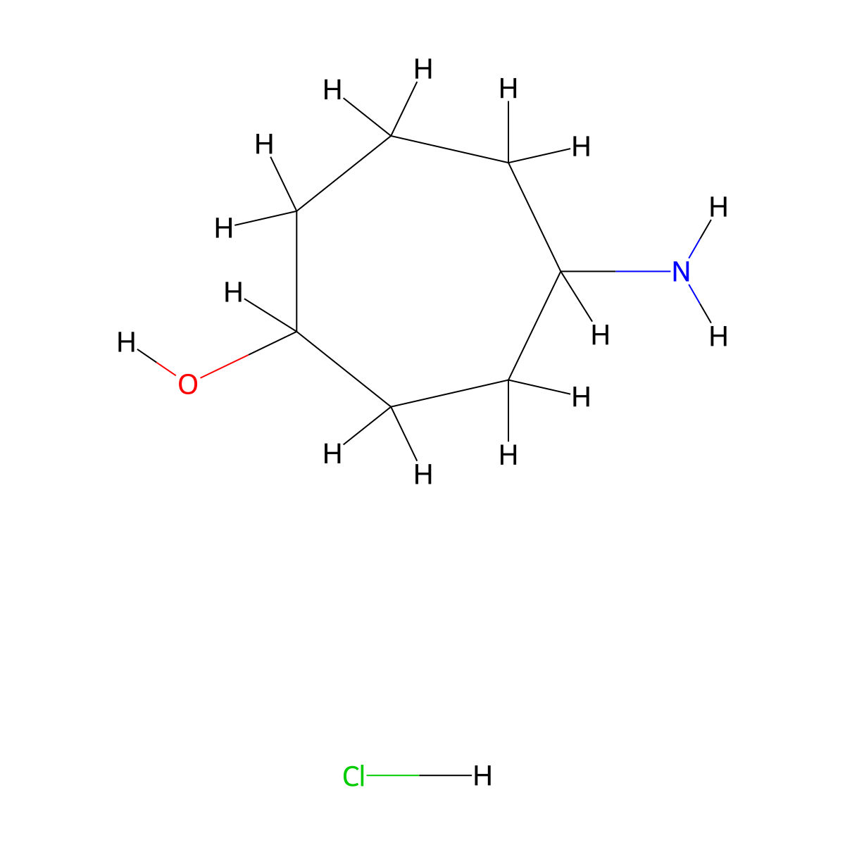 4-Aminocycloheptan-1-ol hydrochloride molecular structure, CAS 2703752-28-5