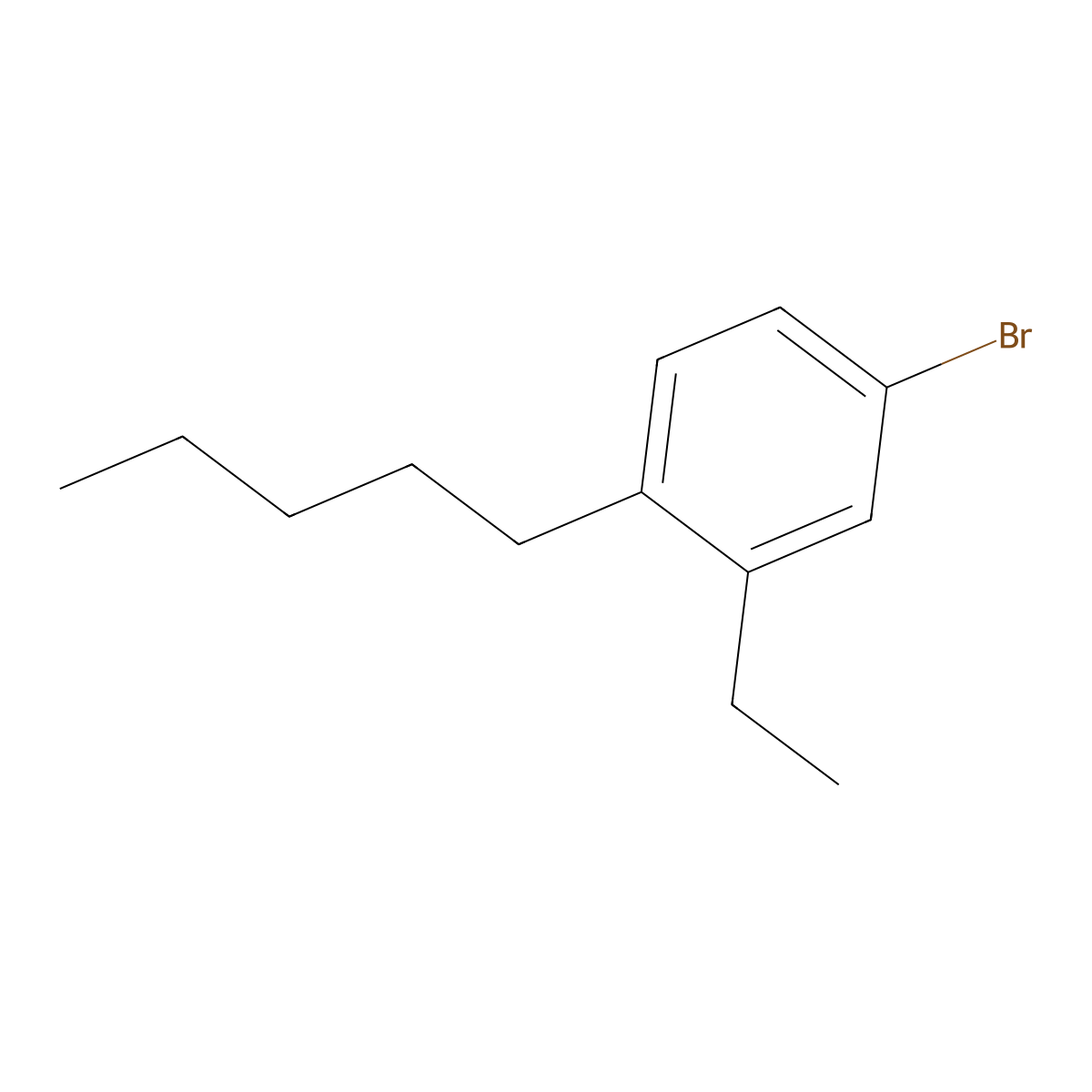 4-Bromo-2-ethyl-1-pentylbenzene molecular structure, CAS 2703752-30-9