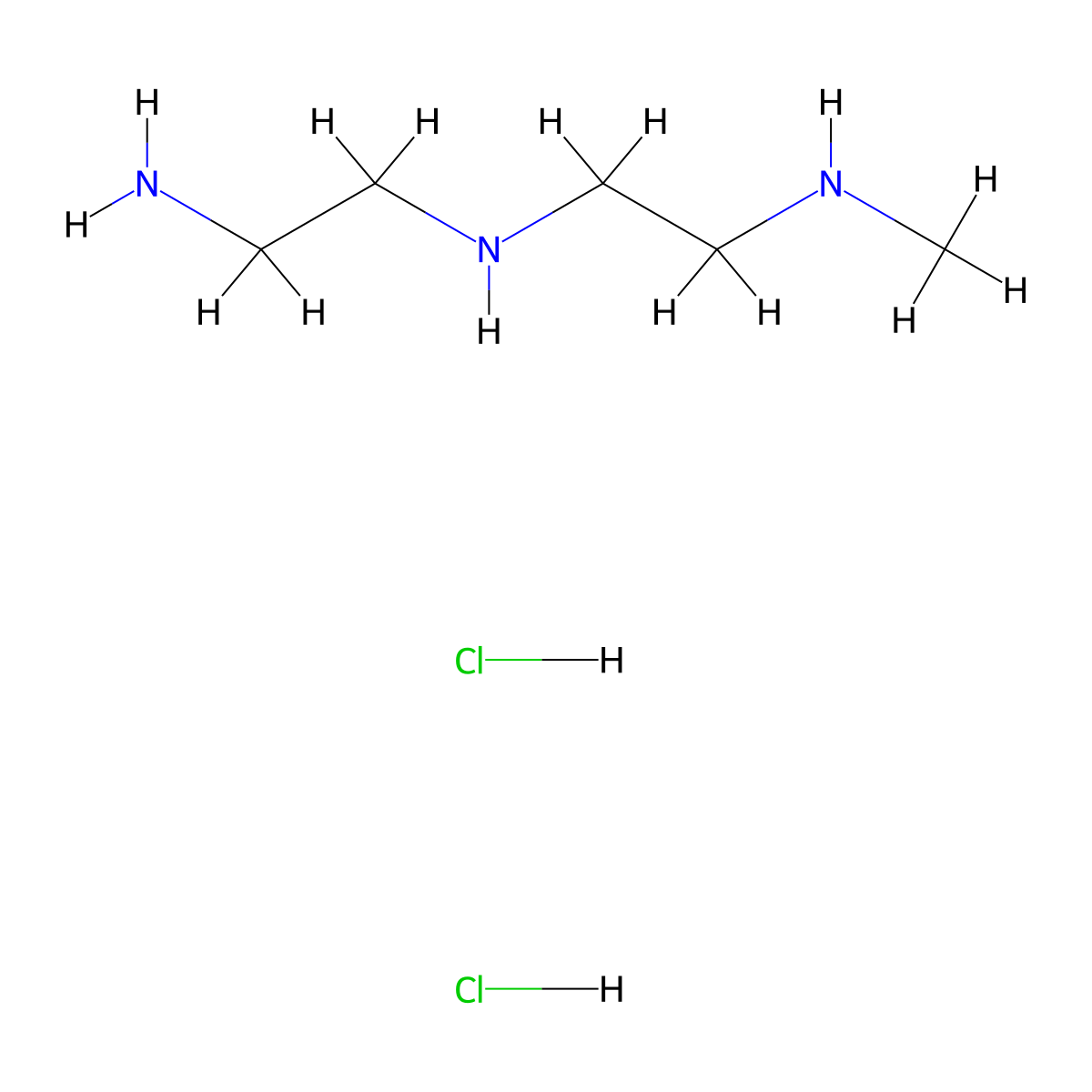 N1-(2-Aminoethyl)-N2-methylethane-1,2-diamine dihydrochloride molecular structure, CAS 2703752-38-7