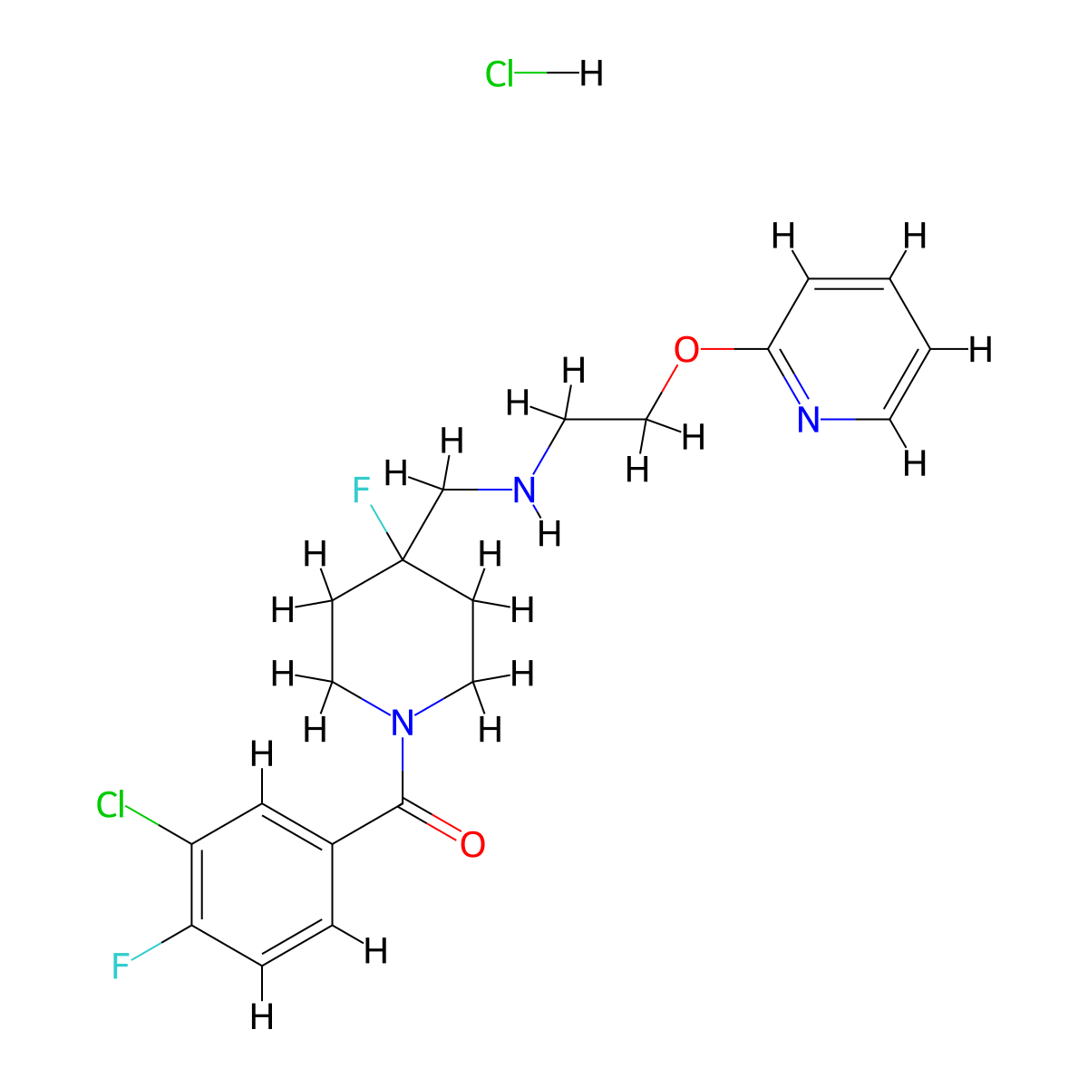 NLX-204 hydrochloride molecular structure, CAS 2703752-91-2