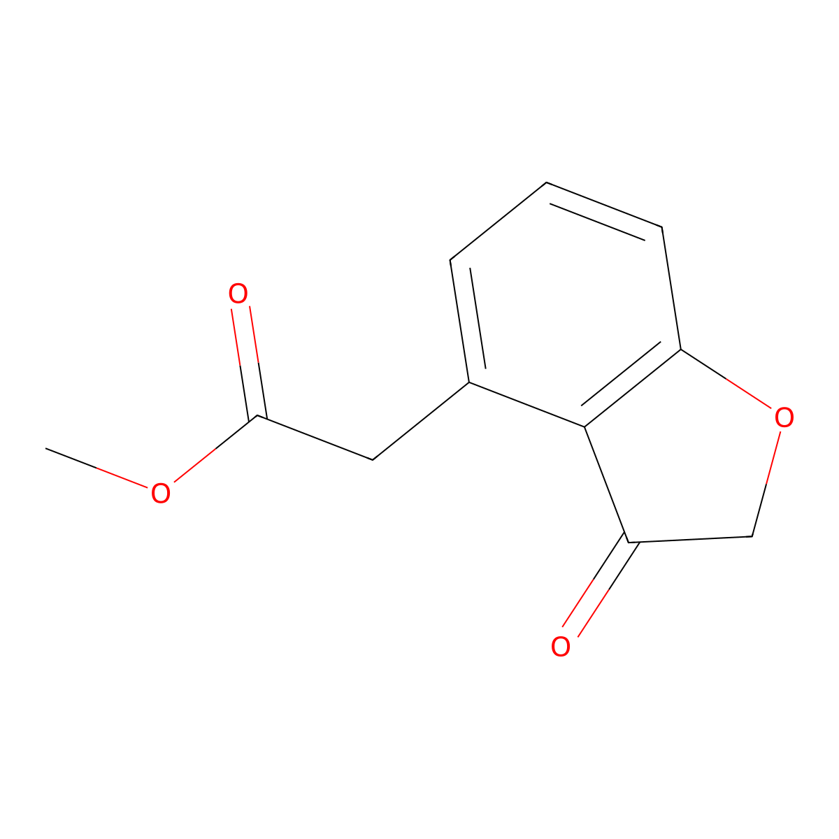 Methyl 2-(3-oxo-2,3-dihydrobenzofuran-4-yl)acetate molecular structure, CAS 2703756-38-9