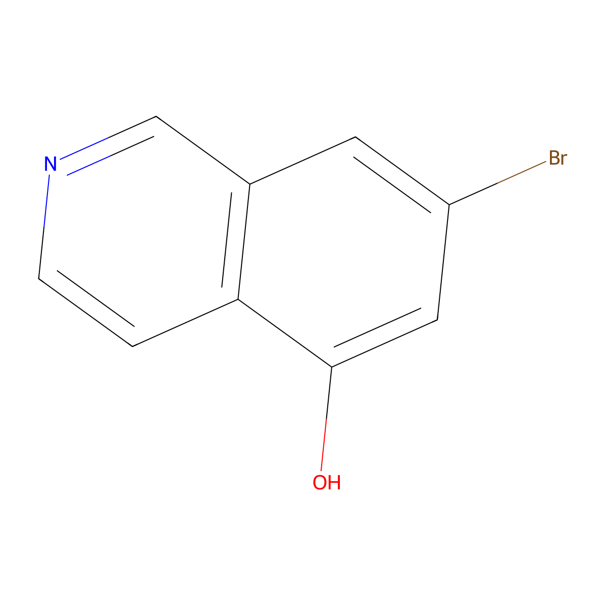 7-Bromoisoquinolin-5-ol molecular structure, CAS 2703756-68-5