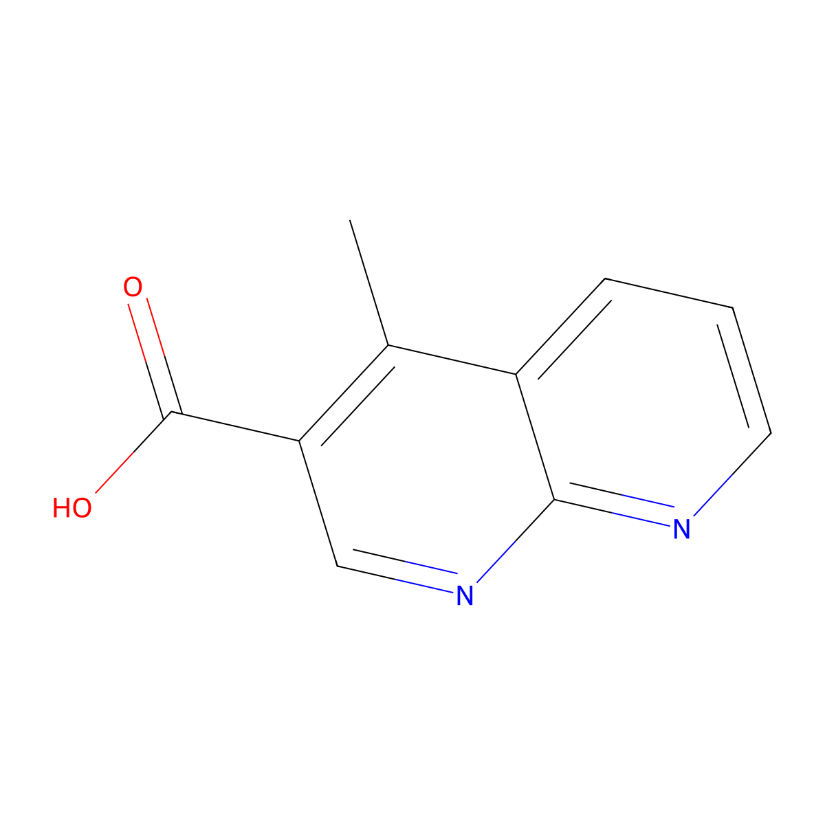 4-Methyl-1,8-naphthyridine-3-carboxylic acid molecular structure, CAS 2703756-91-4
