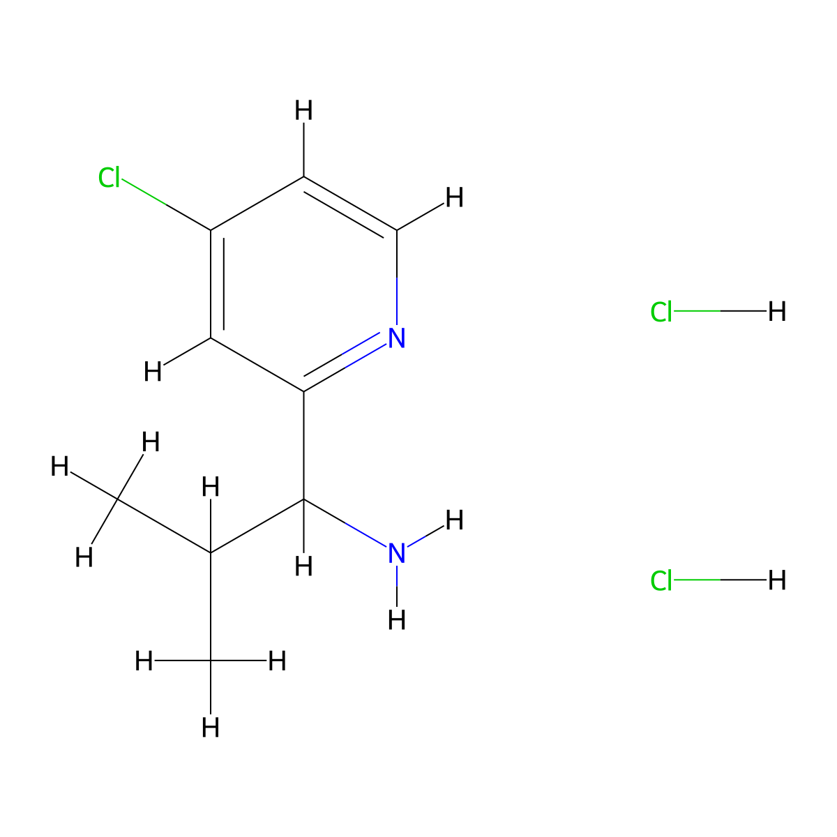 1-(4-Chloropyridin-2-yl)-2-methylpropan-1-amine dihydrochloride molecular structure, CAS 2703757-05-3
