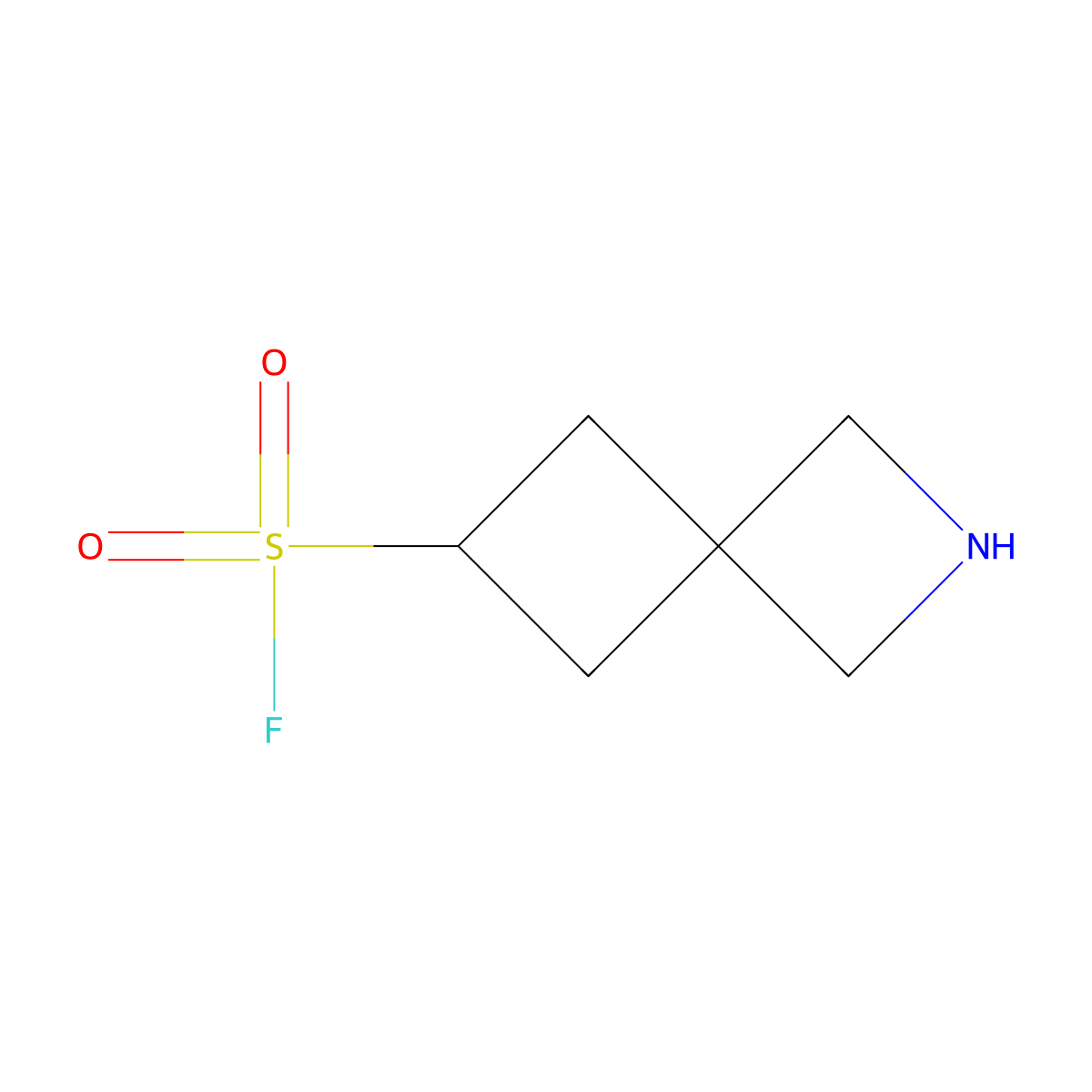 2-Azaspiro[3.3]heptane-6-sulfonyl fluoride molecular structure, CAS 2703770-86-7