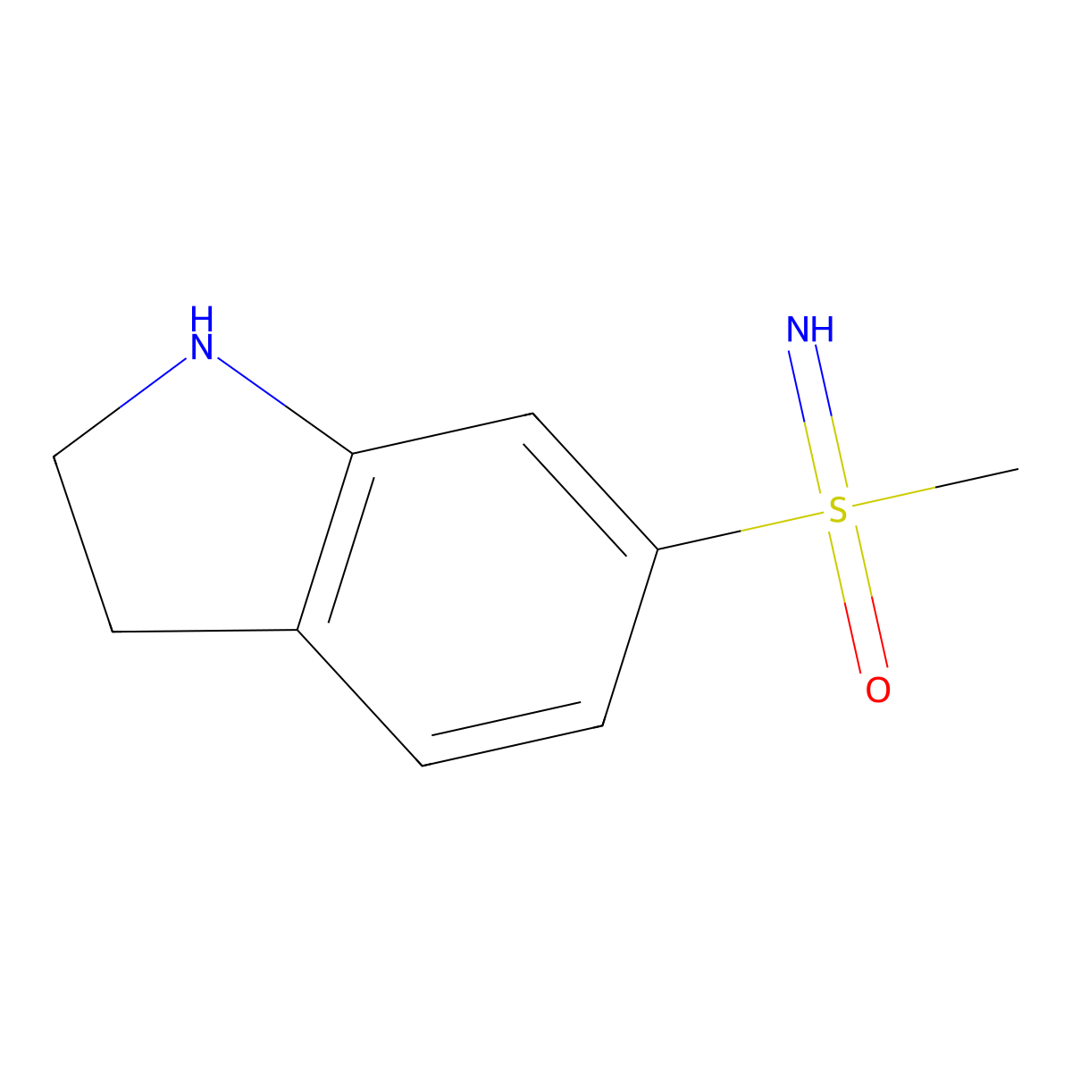 Imino(indolin-6-yl)(methyl)-l6-sulfanone molecular structure, CAS 2703771-12-2