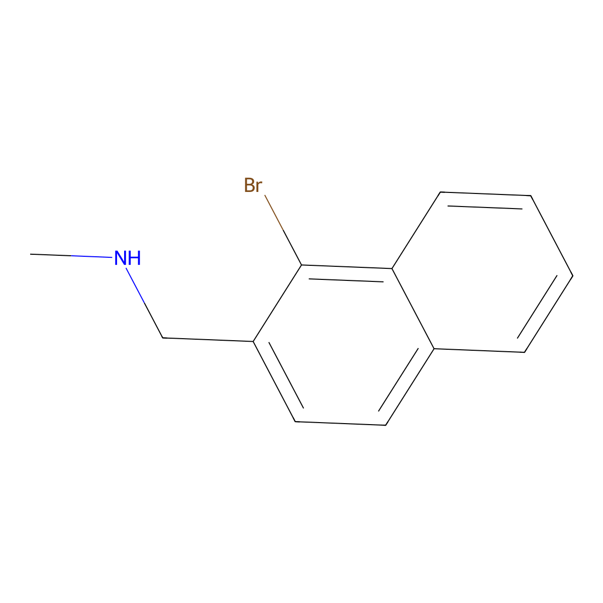 [(1-Bromonaphthalen-2-yl)methyl](methyl)amine molecular structure, CAS 2703771-99-5