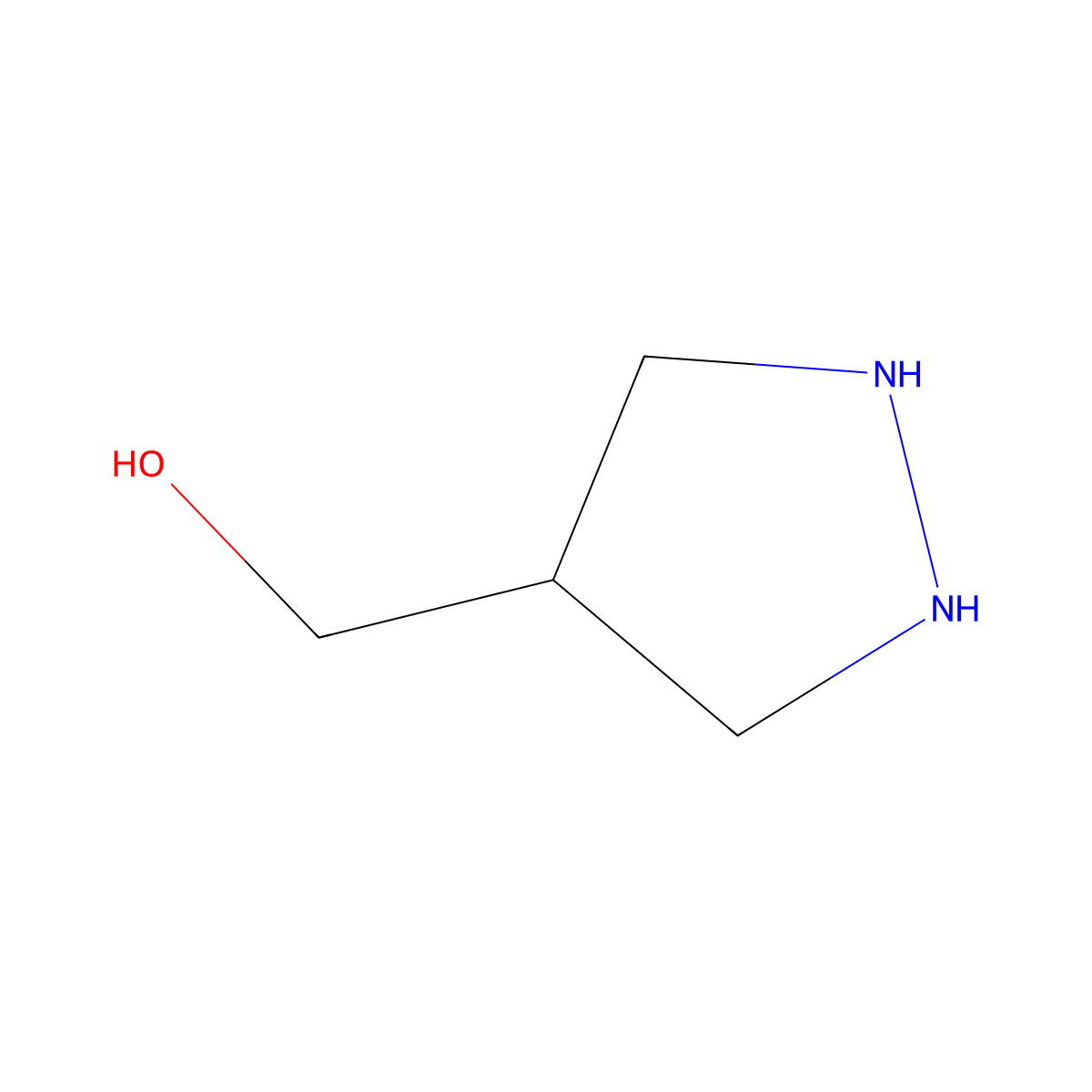 (Pyrazolidin-4-yl)methanol molecular structure, CAS 2703772-94-3