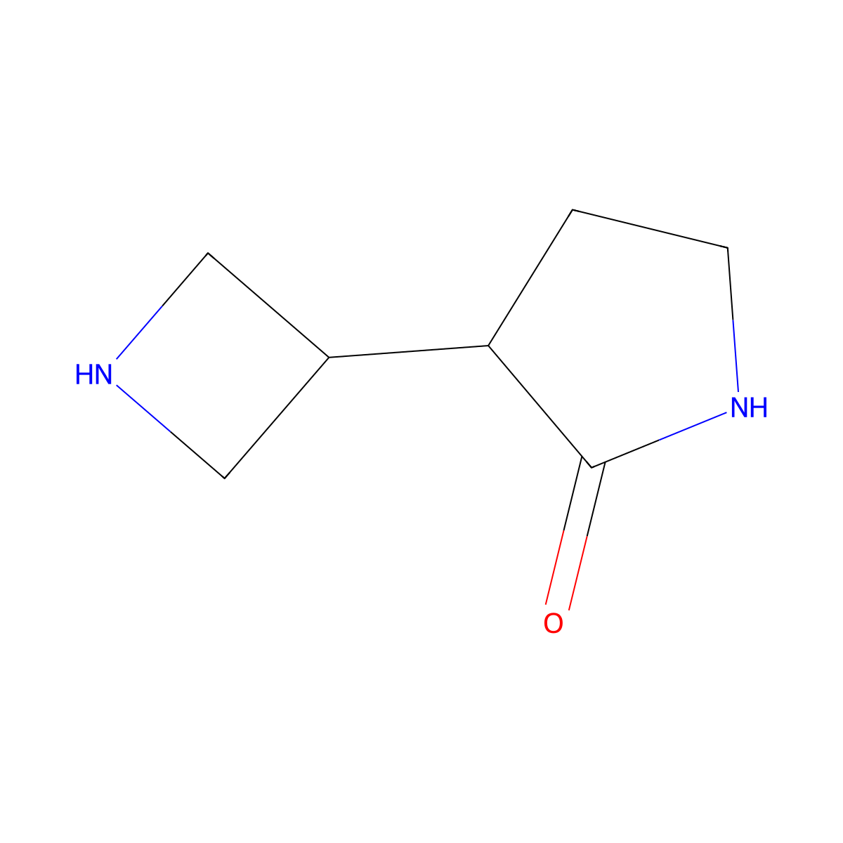 3-(Azetidin-3-yl)pyrrolidin-2-one molecular structure, CAS 2703773-10-6