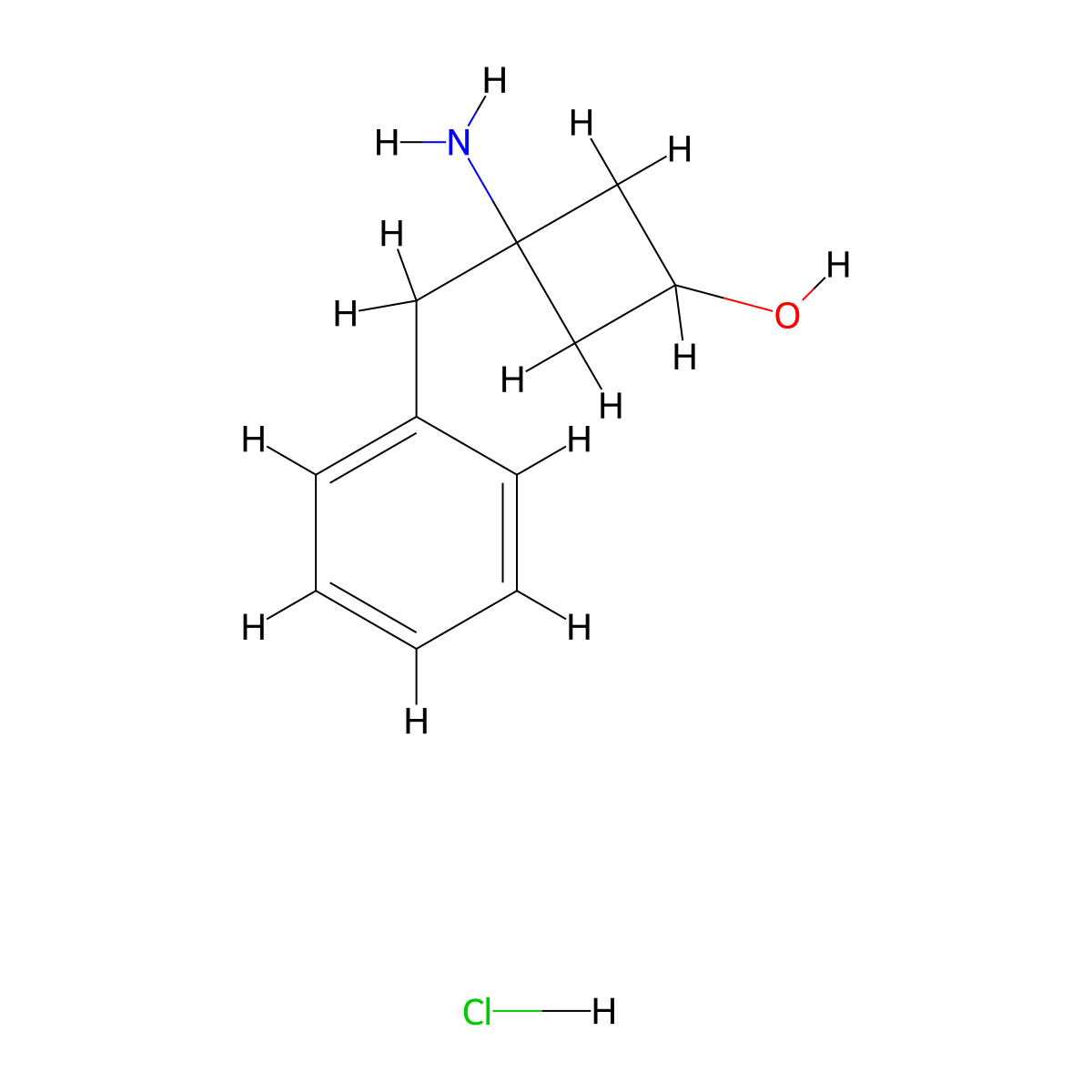 3-Amino-3-benzylcyclobutan-1-ol hydrochloride molecular structure, CAS 2703774-30-3