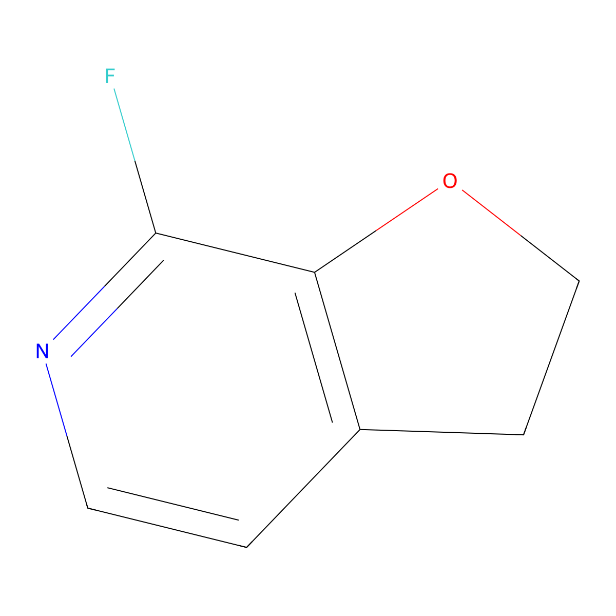 7-fluoro-2H,3H-furo[2,3-c]pyridine molecular structure, CAS 2703774-35-8