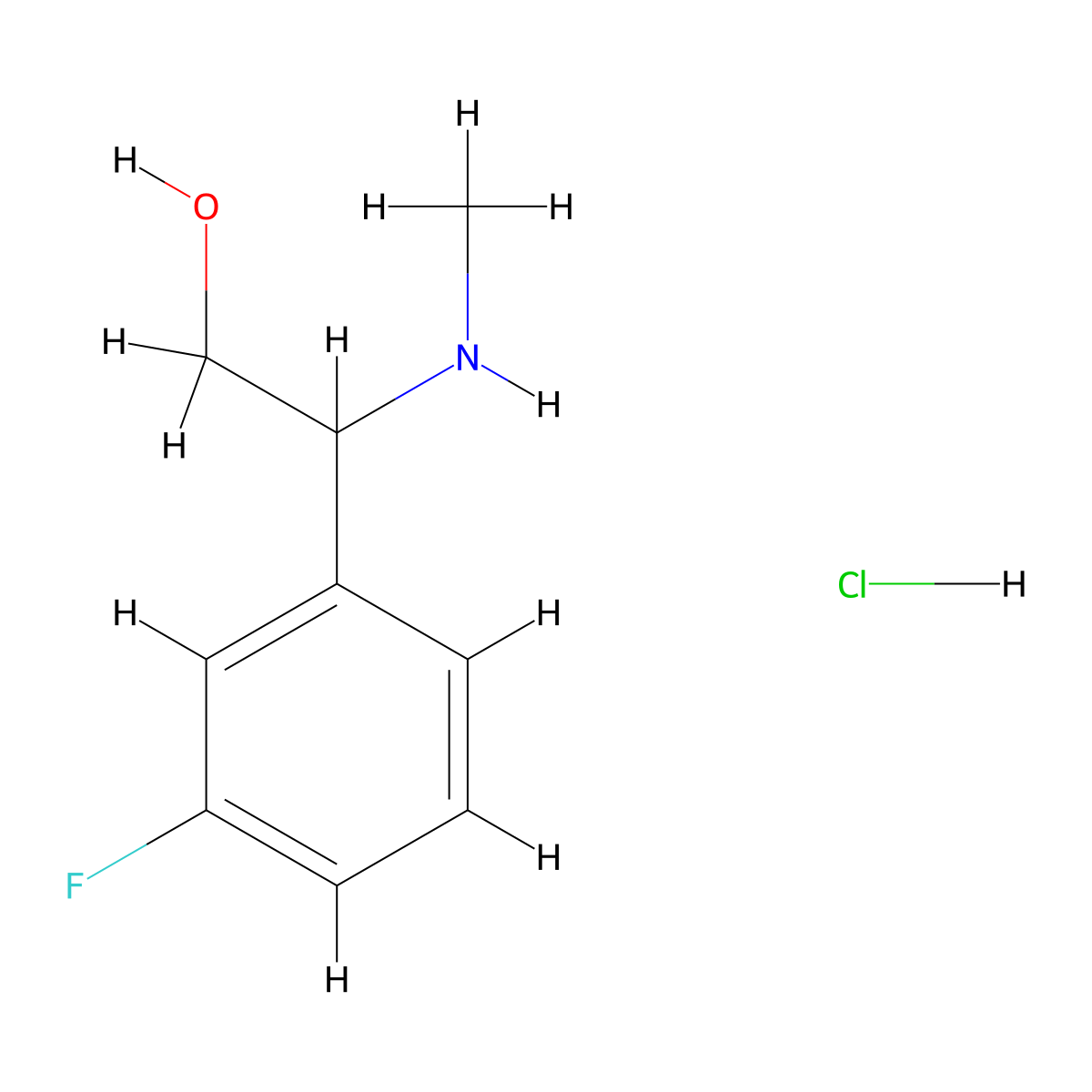 2-(3-Fluorophenyl)-2-(methylamino)ethan-1-ol hydrochloride molecular structure, CAS 2703774-53-0