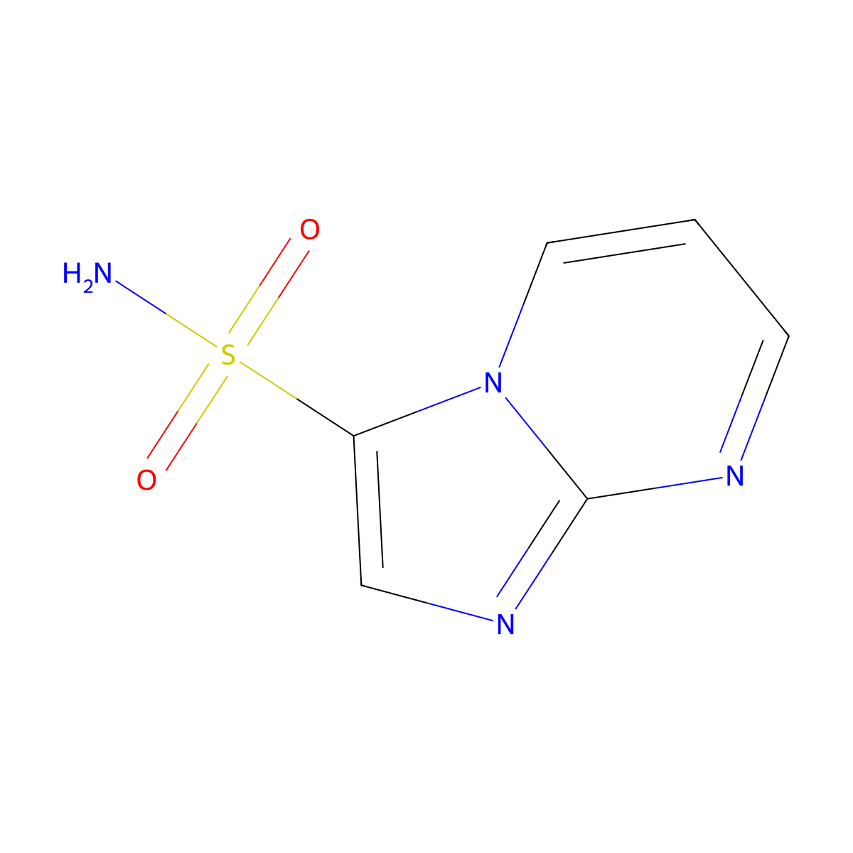 Imidazo(1,2-a)pyrimidine-3-sulfonamide molecular structure, CAS 2703774-57-4