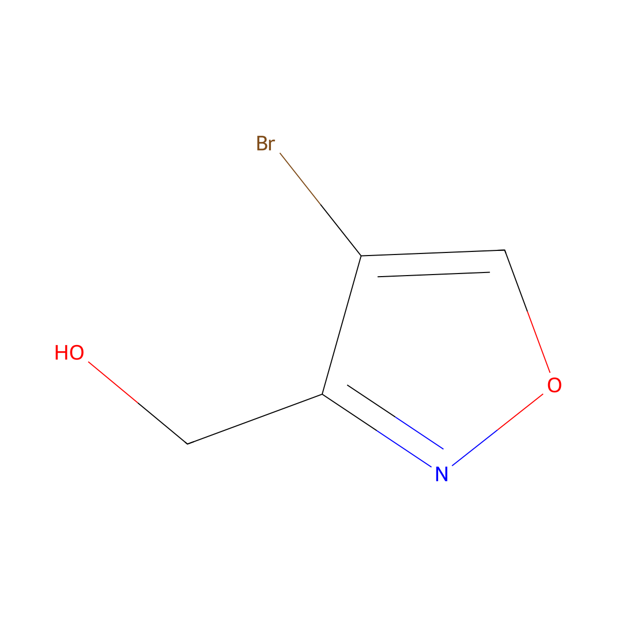(4-Bromo-1,2-oxazol-3-yl)methanol molecular structure, CAS 2703774-72-3