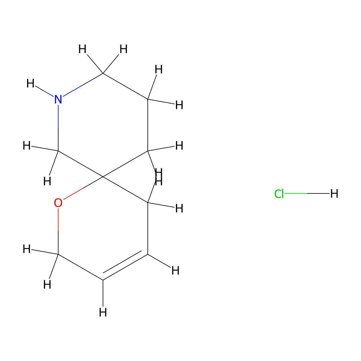 1-Oxa-8-azaspiro[5.5]undec-3-ene hydrochloride molecular structure, CAS 2703774-77-8