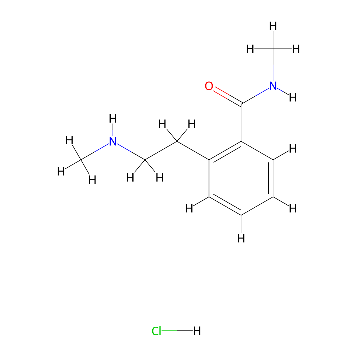 N-methyl-2-[2-(methylamino)ethyl]benzamide hydrochloride molecular structure, CAS 2703778-62-3