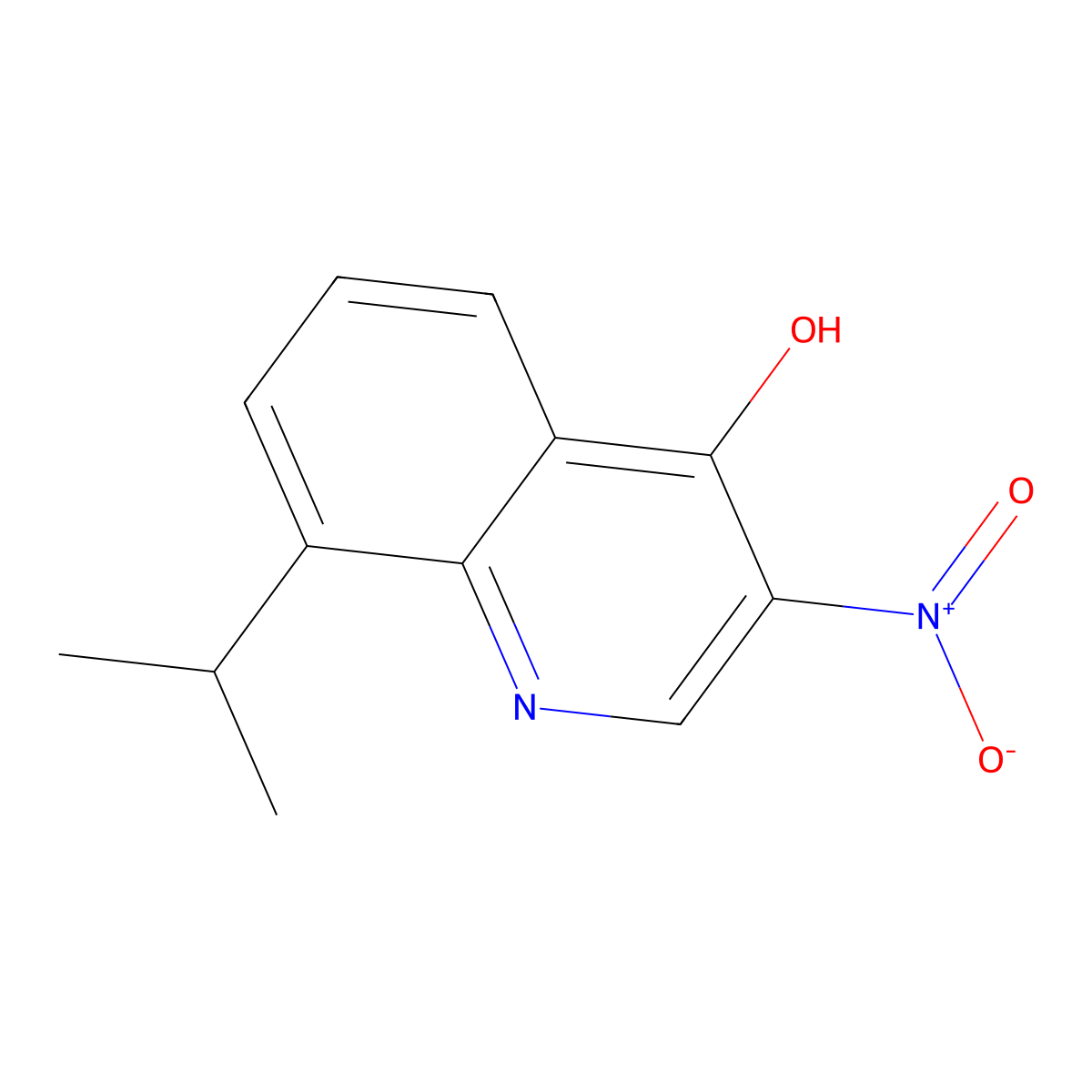 3-Nitro-8-(propan-2-yl)quinolin-4-ol molecular structure, CAS 2703778-74-7