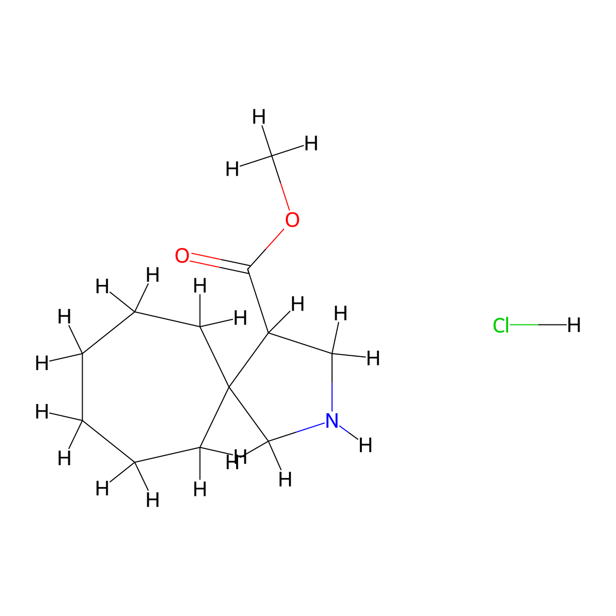 Methyl 2-azaspiro[4.6]undecane-4-carboxylate hydrochloride molecular structure, CAS 2703778-80-5