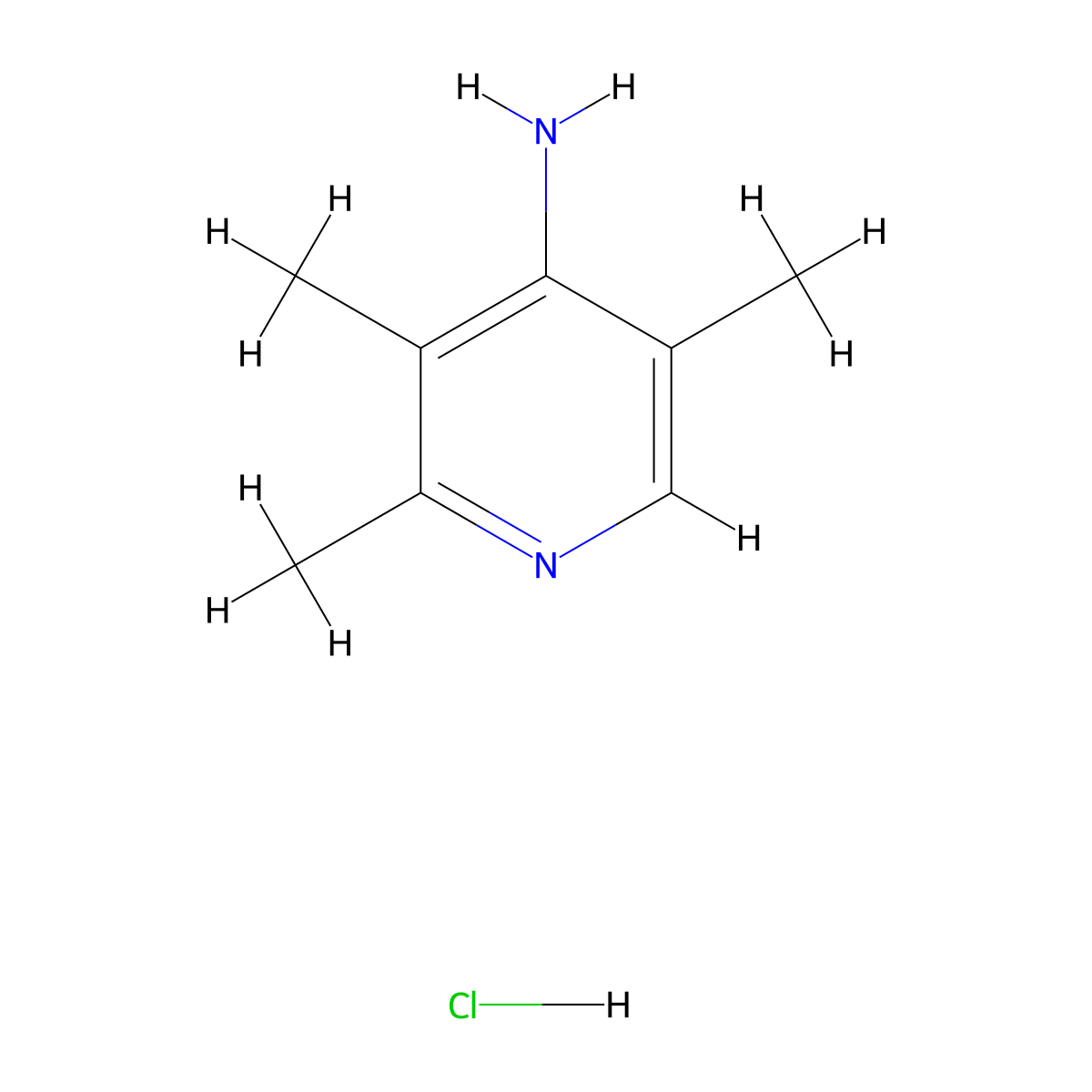 2,3,5-Trimethylpyridin-4-amine hydrochloride molecular structure, CAS 2703778-98-5