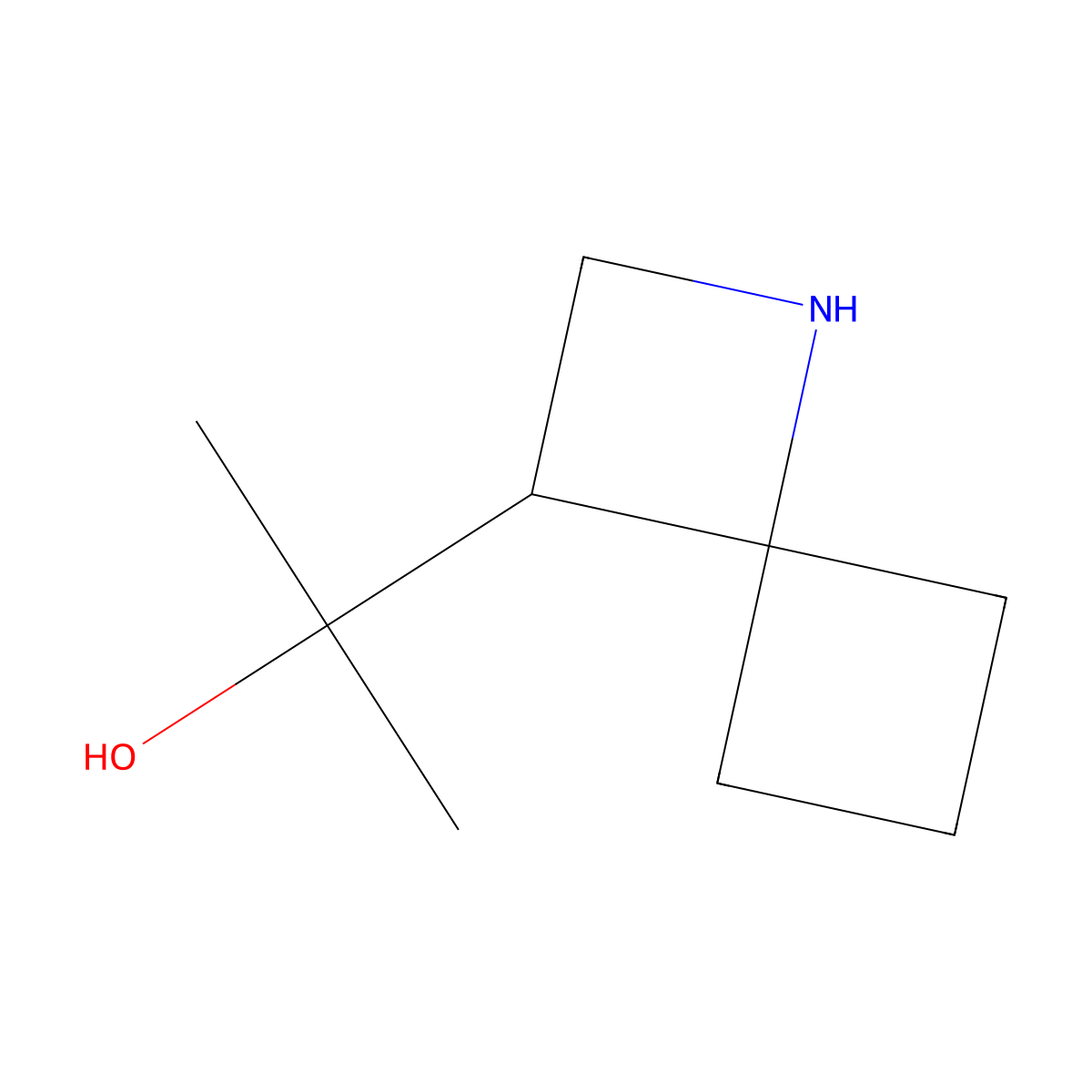 2-{1-Azaspiro[3.3]heptan-3-yl}propan-2-ol molecular structure, CAS 2703779-61-5