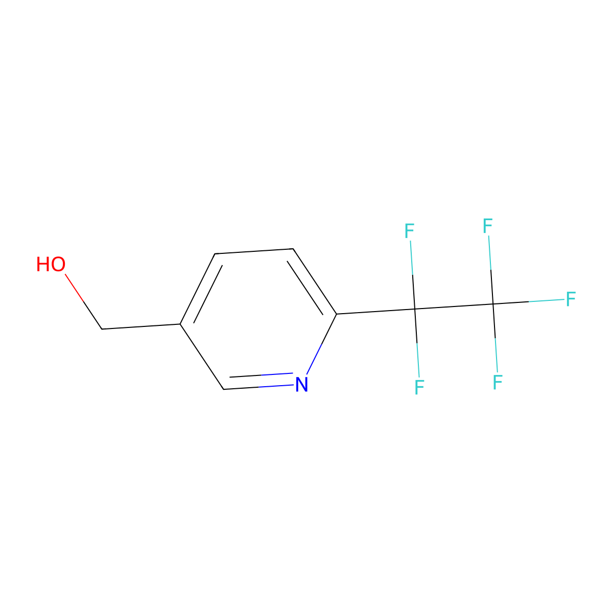 [6-(1,1,2,2,2-Pentafluoroethyl)pyridin-3-yl]methanol molecular structure, CAS 2703779-84-2