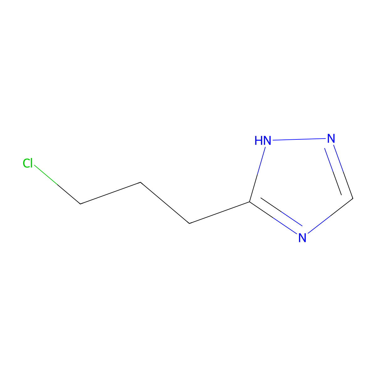 5-(3-chloropropyl)-1H-1,2,4-triazole molecular structure, CAS 2703780-04-3