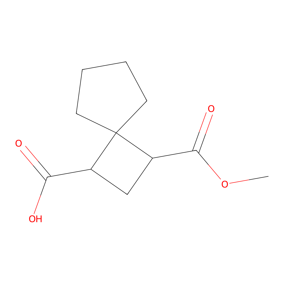 3-(Methoxycarbonyl)spiro[3.4]octane-1-carboxylic acid molecular structure, CAS 2703780-15-6