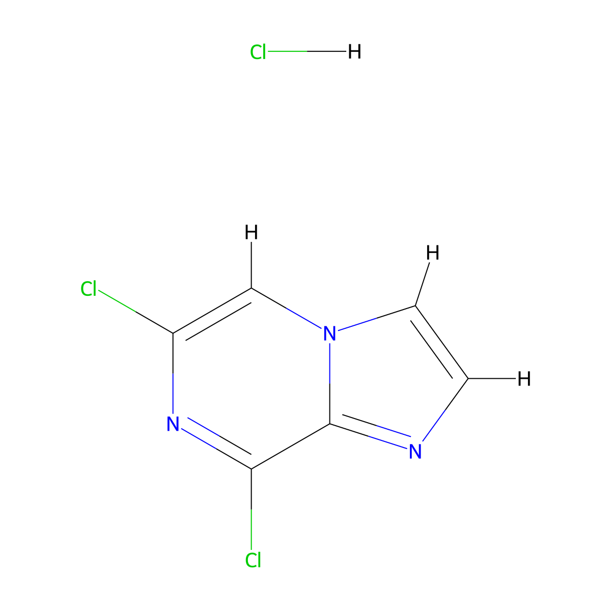 6,8-Dichloroimidazo[1,2-a]pyrazine hydrochloride molecular structure, CAS 2703780-33-8