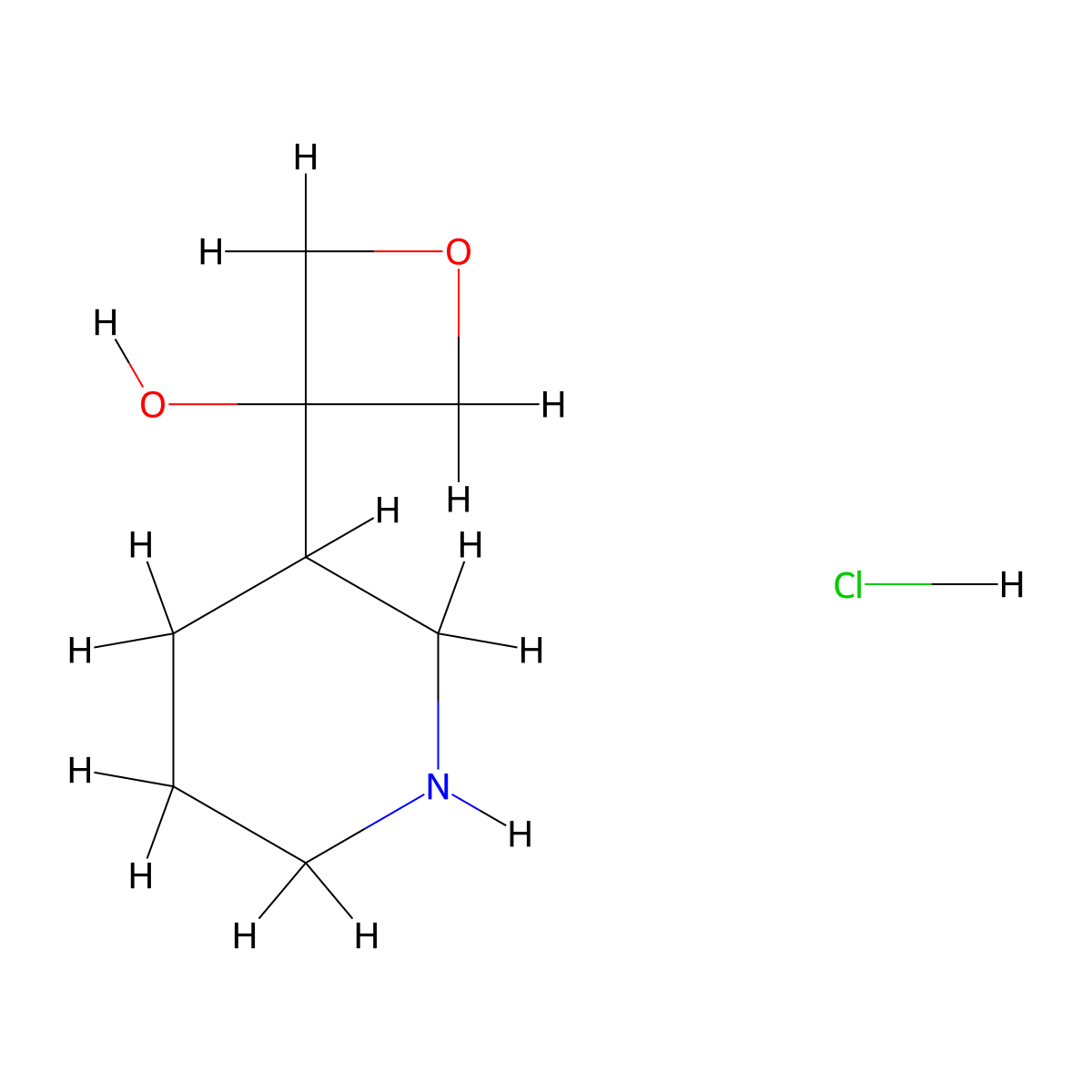 3-(Piperidin-3-yl)oxetan-3-ol hydrochloride molecular structure, CAS 2703780-52-1