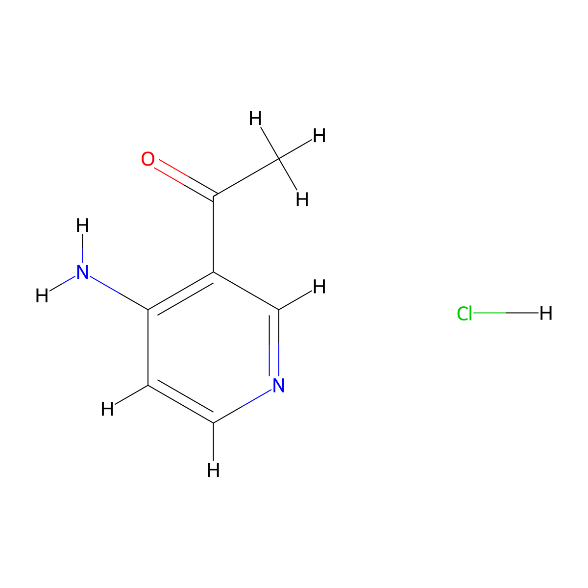 1-(4-Aminopyridin-3-yl)ethan-1-one hydrochloride molecular structure, CAS 2703780-58-7